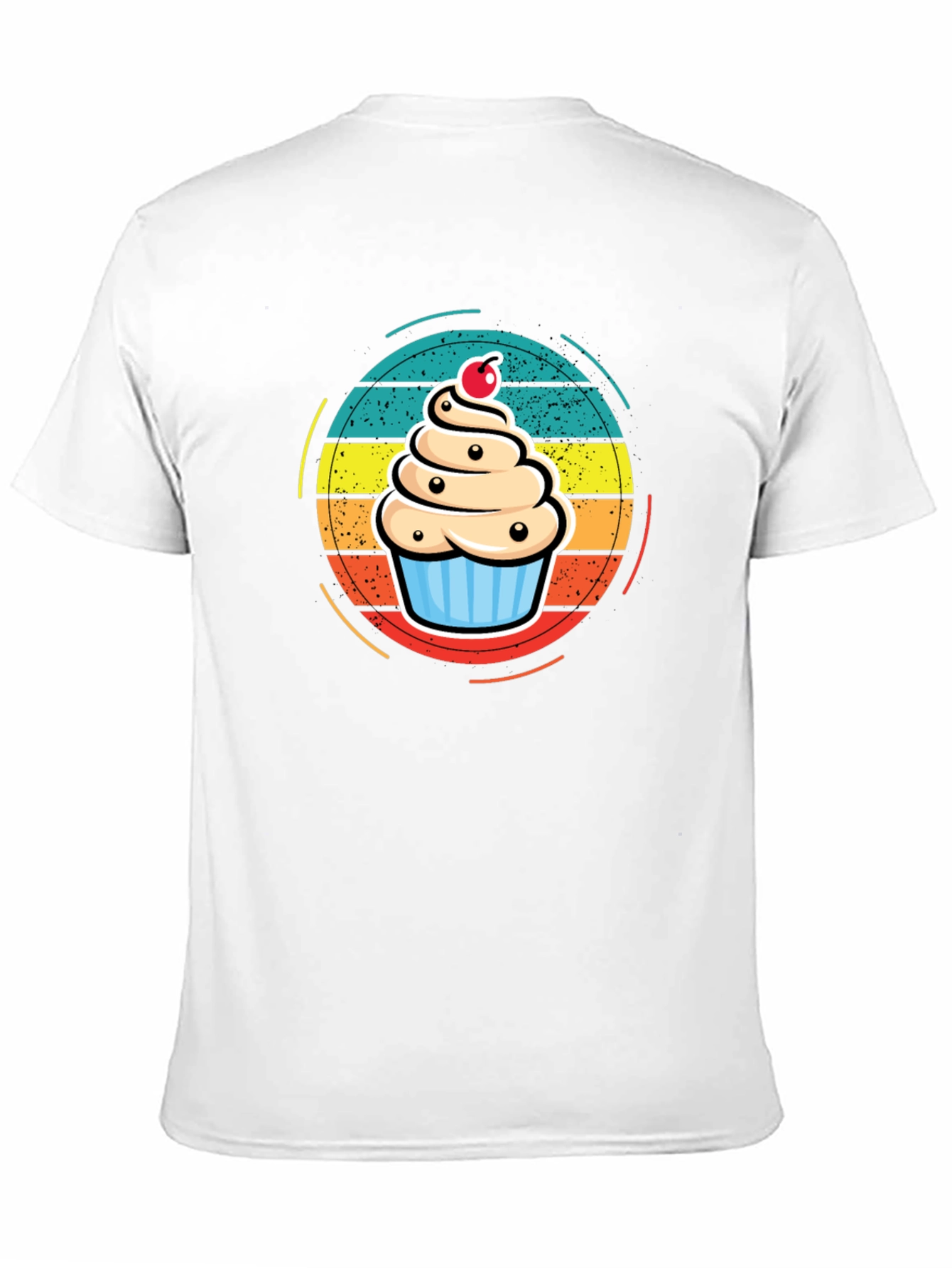 Cupcake T-Shirt - Retro Dessert Graphic Tee