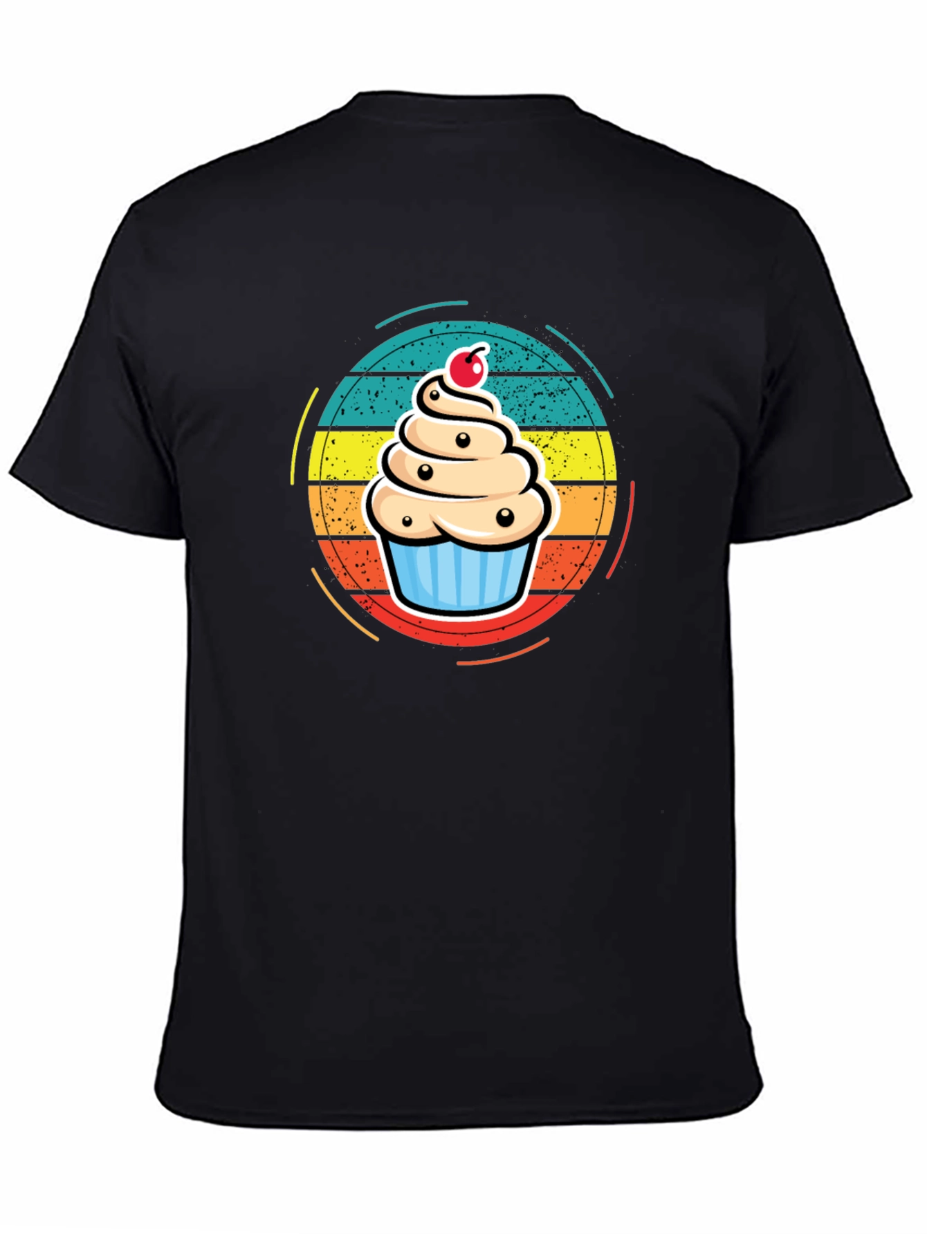 Cupcake T-Shirt - Retro Dessert Graphic Tee