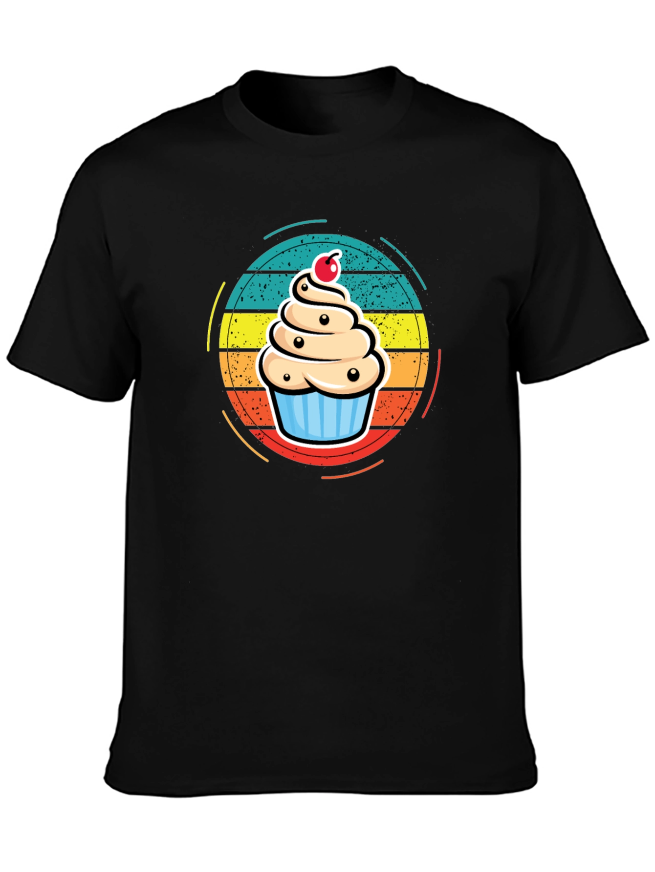 Cupcake T-Shirt - Retro Dessert Graphic Tee