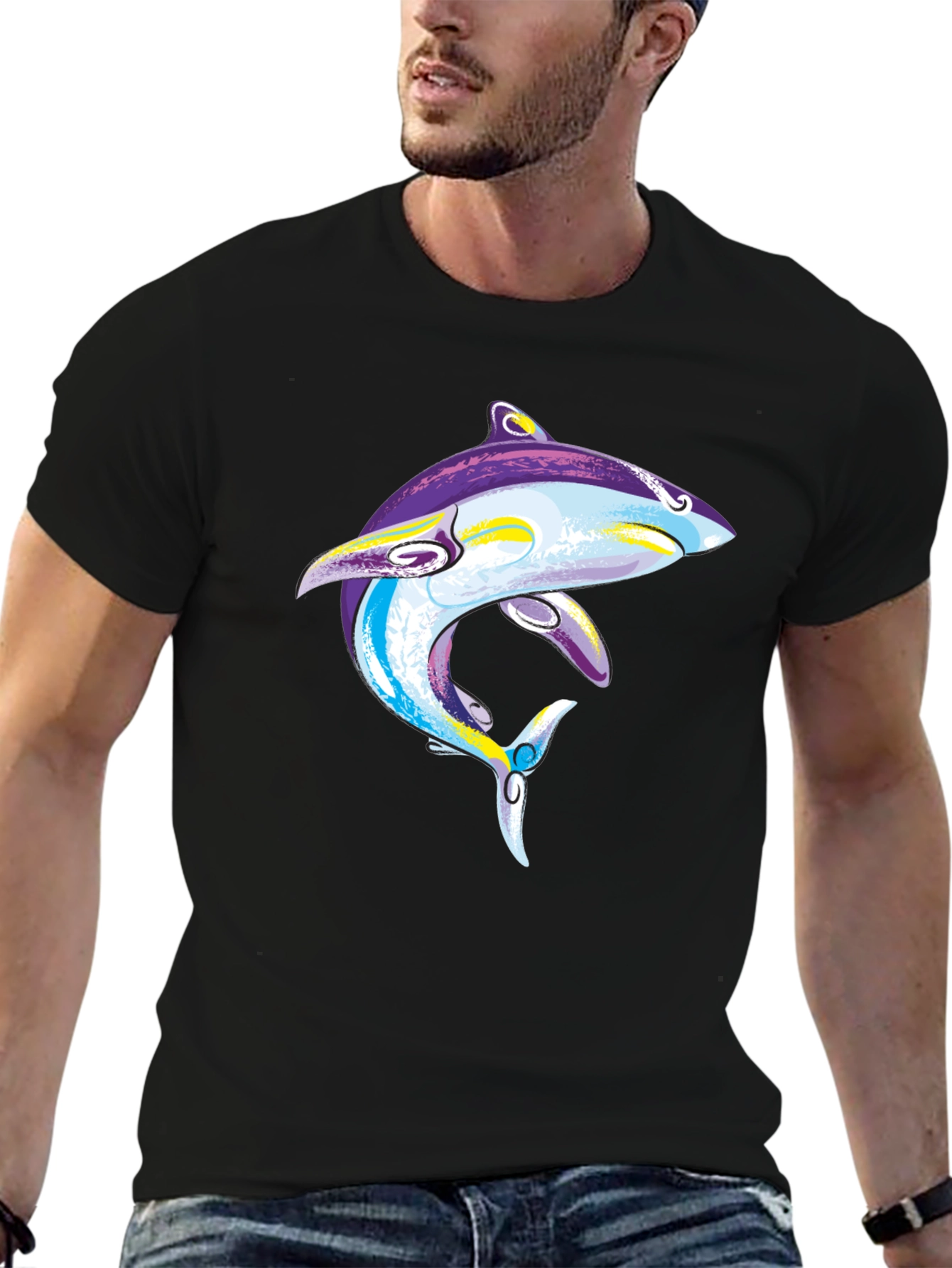 Cool Shark Graphic T-Shirt