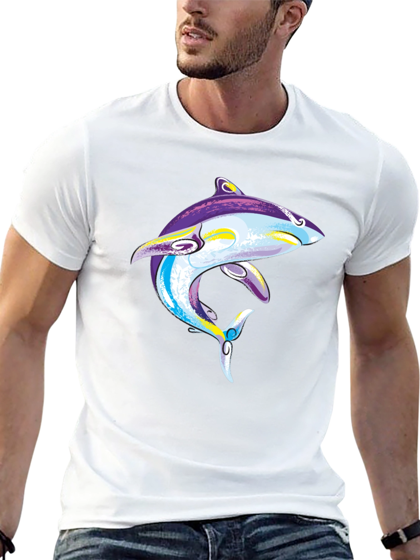 Cool Shark Graphic T-Shirt