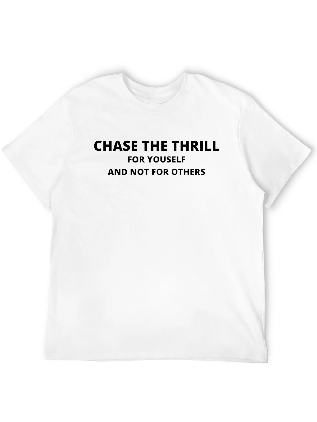 Chase the Thrill Graphic Tee - Black Cotton