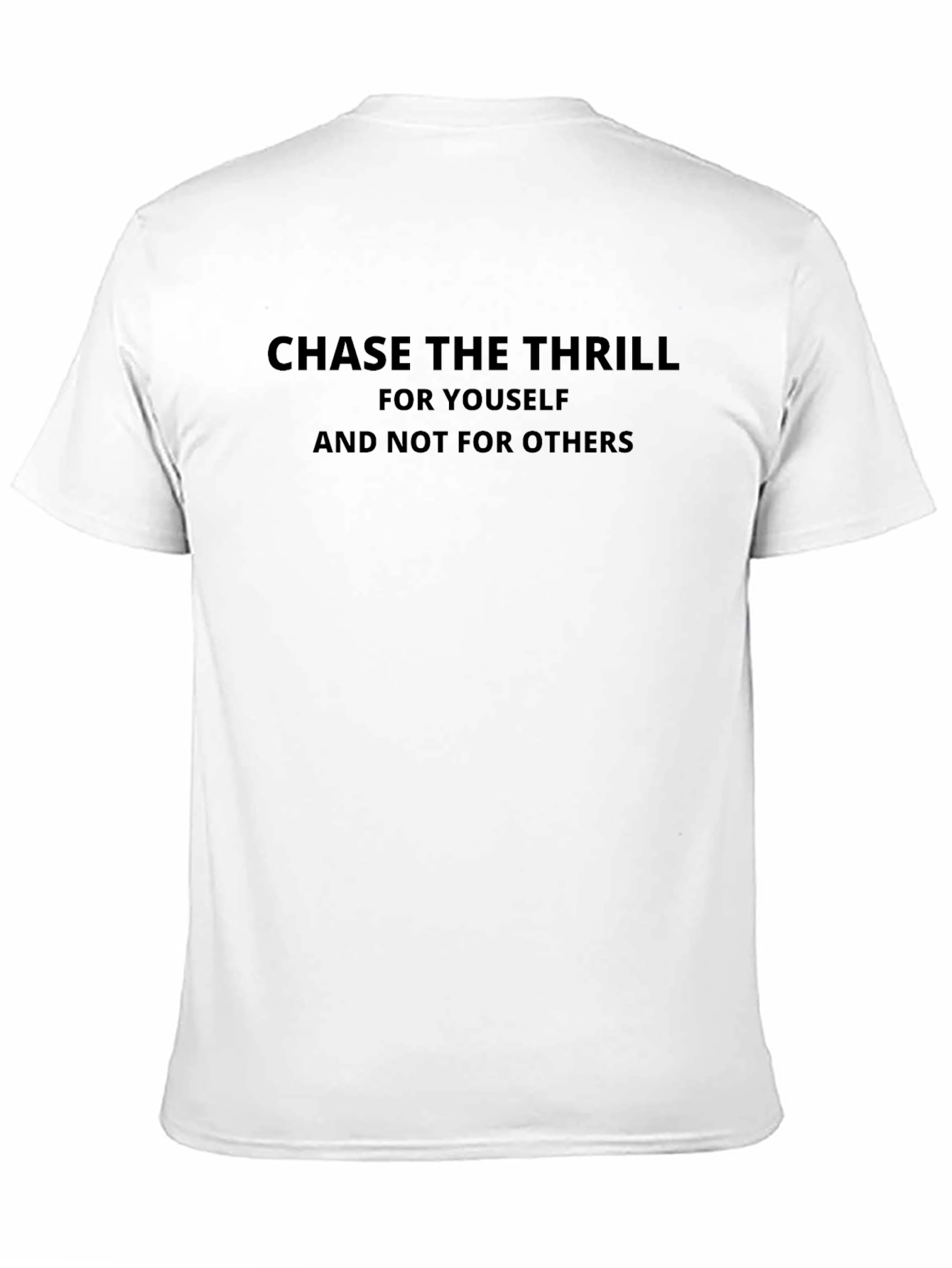 Chase the Thrill Graphic Tee - Black Cotton