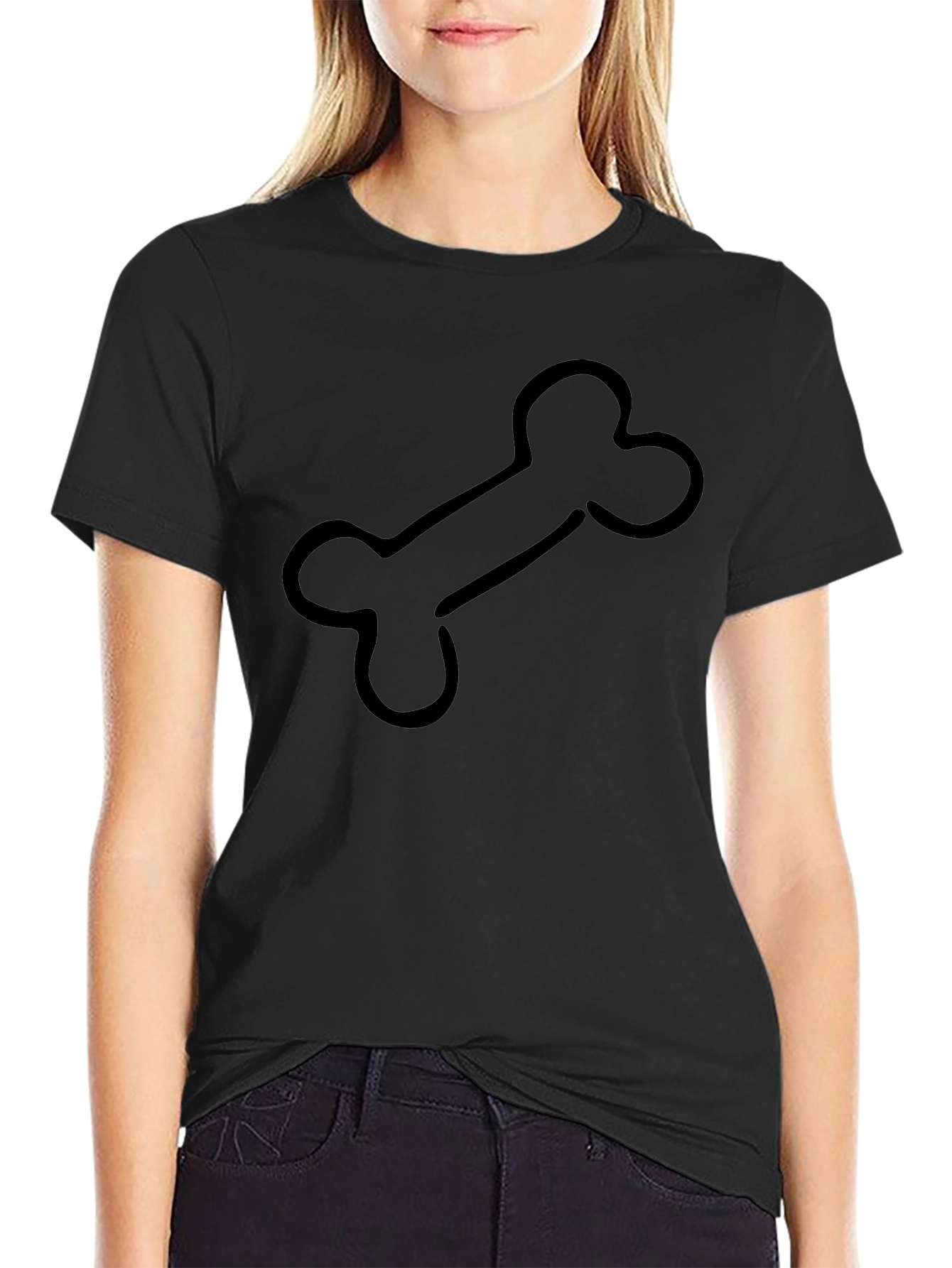 Bone Graphic Black T-Shirt - Casual Cool Style