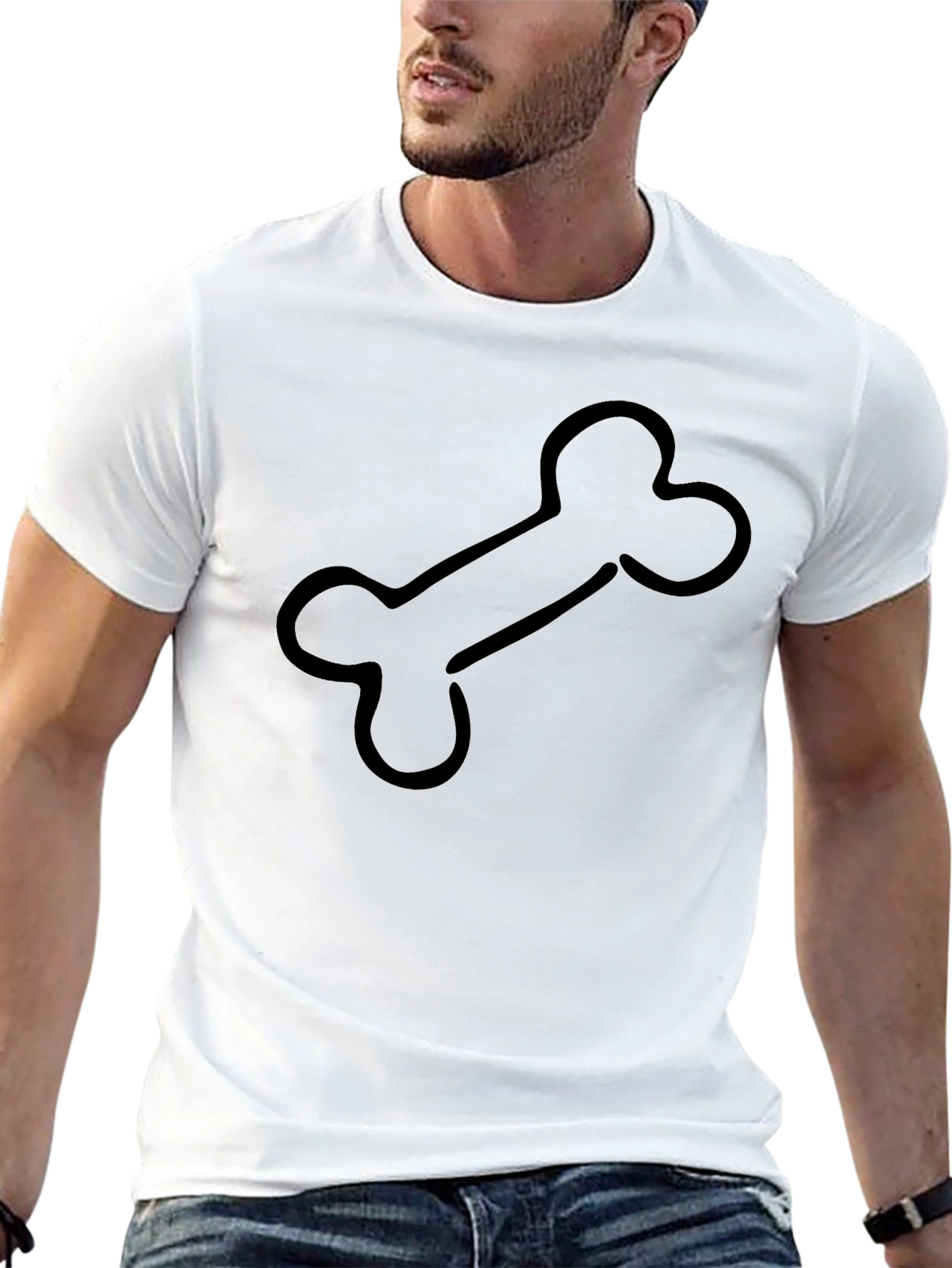 Bone Graphic Black T-Shirt - Casual Cool Style