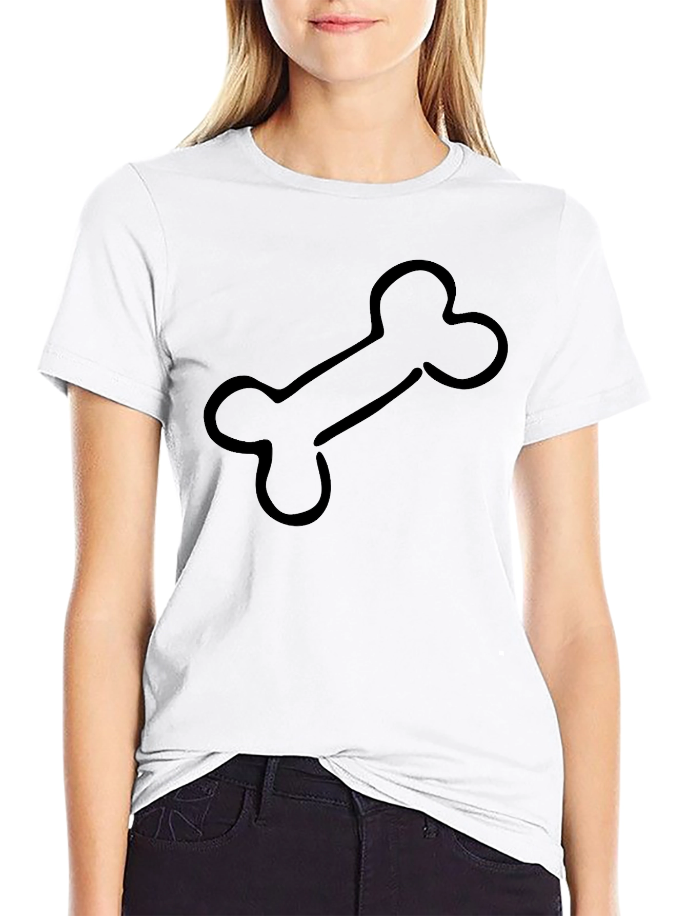 Bone Graphic Black T-Shirt - Casual Cool Style