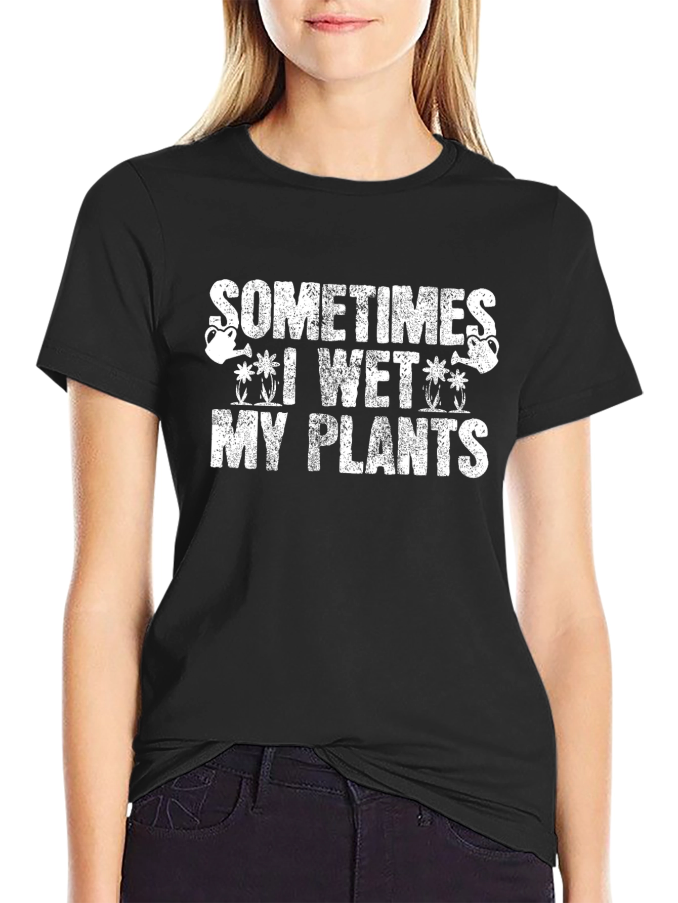 Funny Gardening T-Shirt: Sometimes I Wet My Plants
