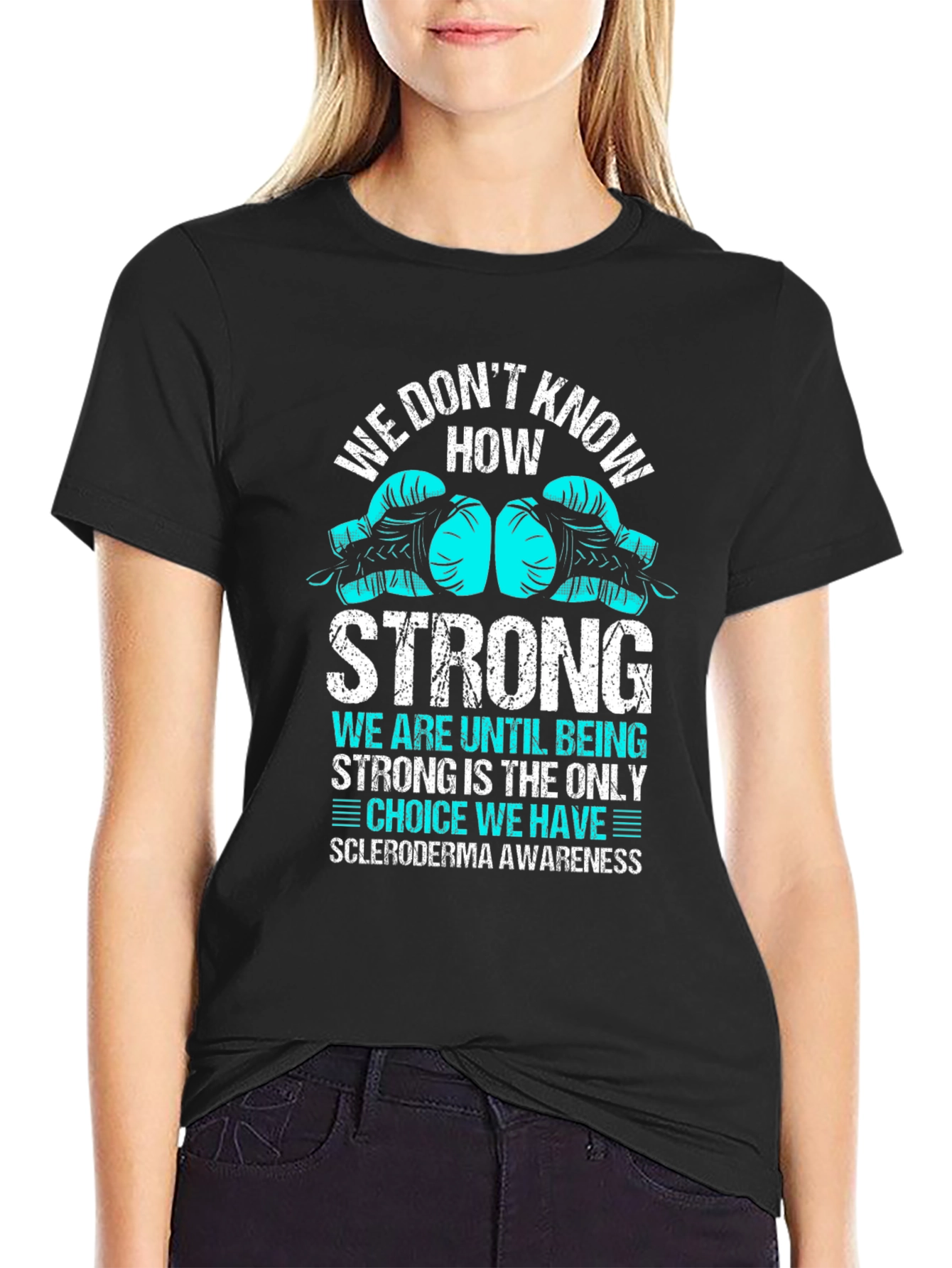 Scleroderma Awareness Boxing Glove T-Shirt