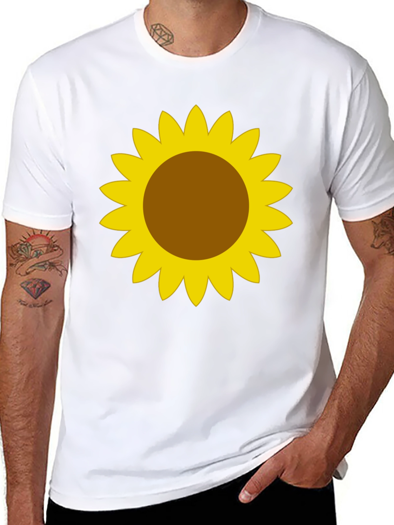 Sunflower Graphic Tee - Mens Black T-Shirt