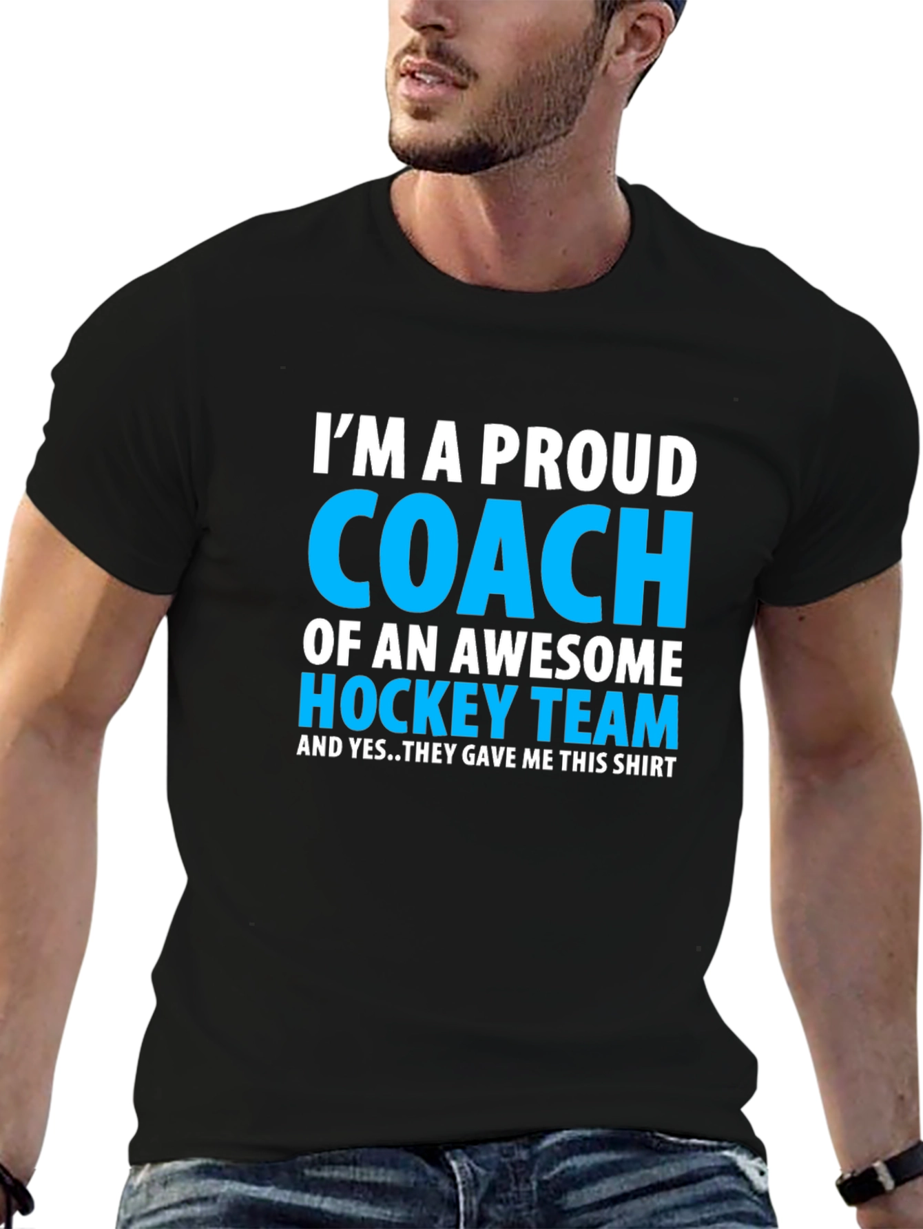 Proud Hockey Coach T-Shirt - Awesome Team Gift