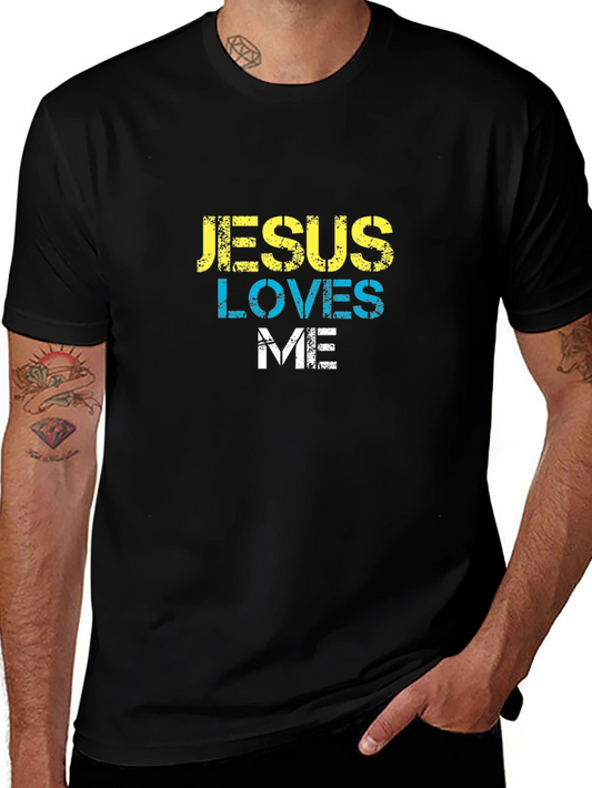 Jesus Loves Me Black T-Shirt