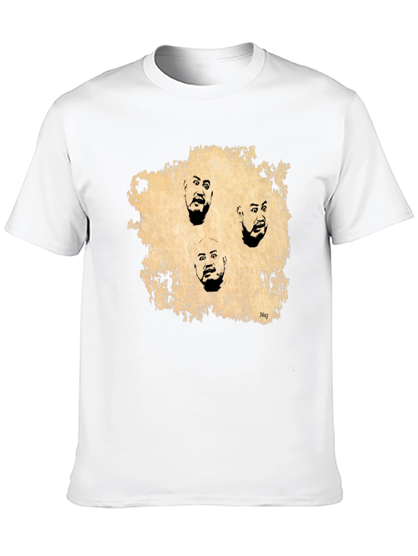 Expressionist Faces Graphic Tee - Black