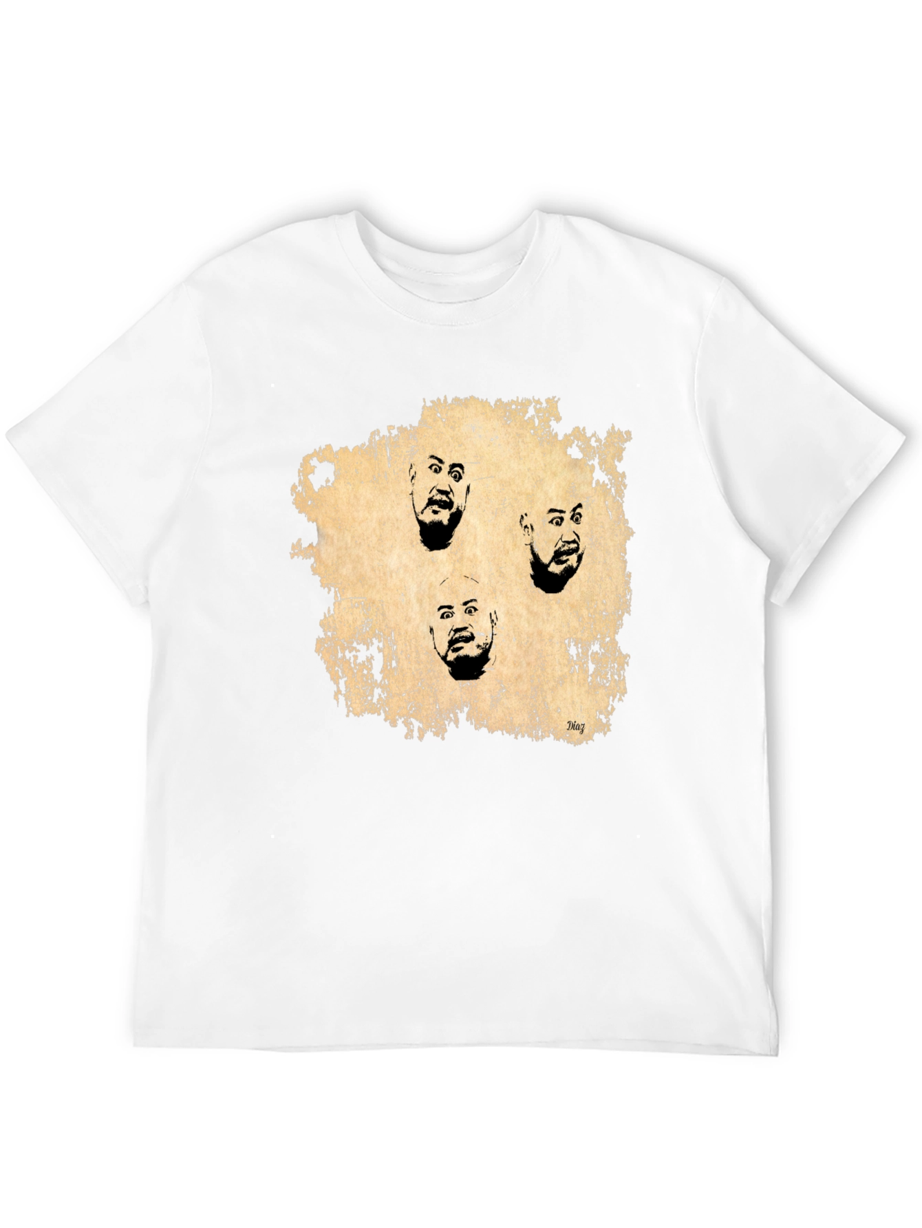 Expressionist Faces Graphic Tee - Black