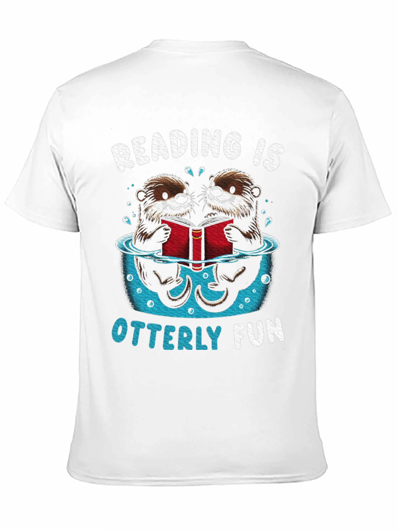 Reading Otters Black Graphic Tee - Otterly Fun!