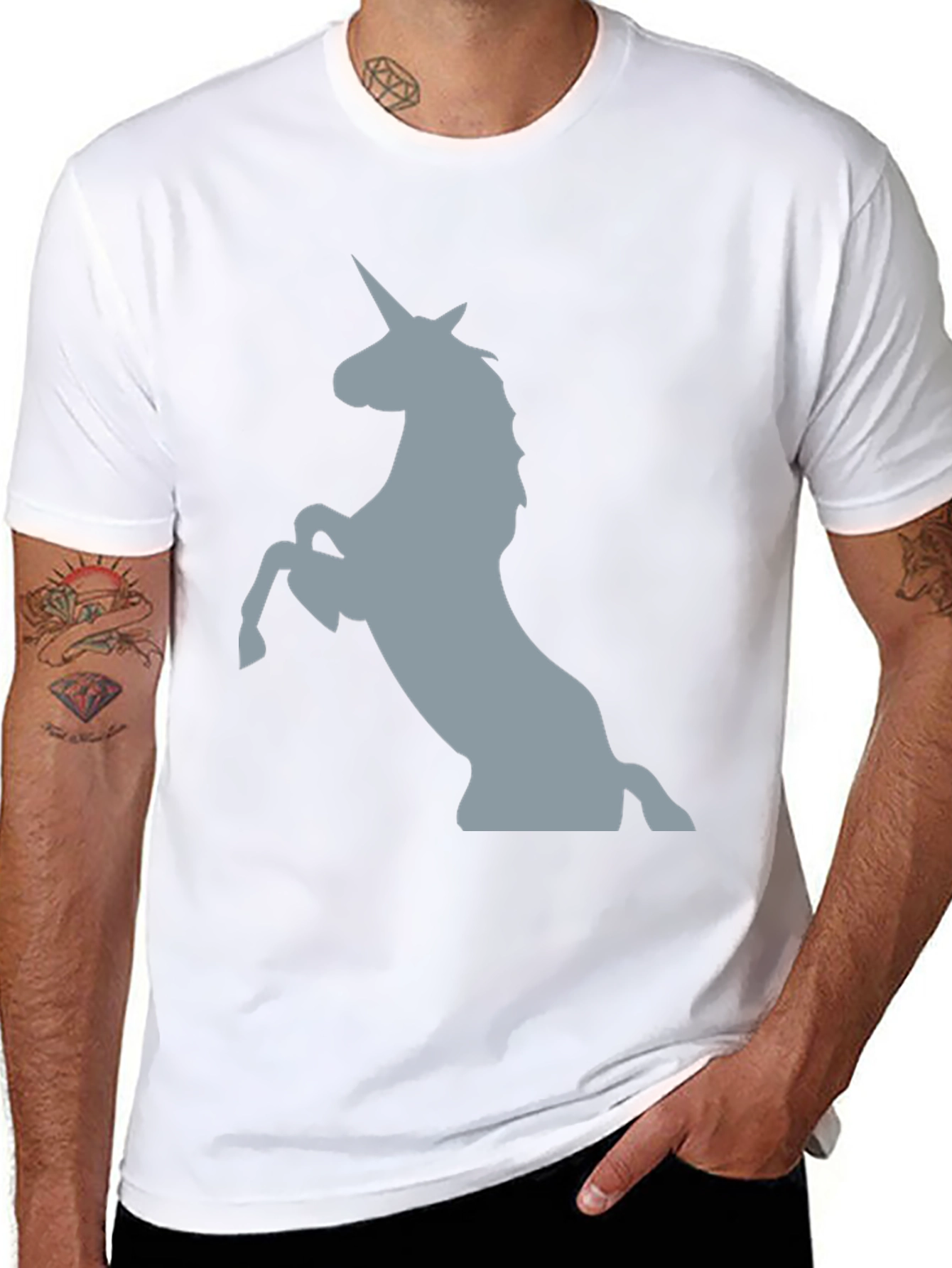 Unicorn Graphic Tee - Black