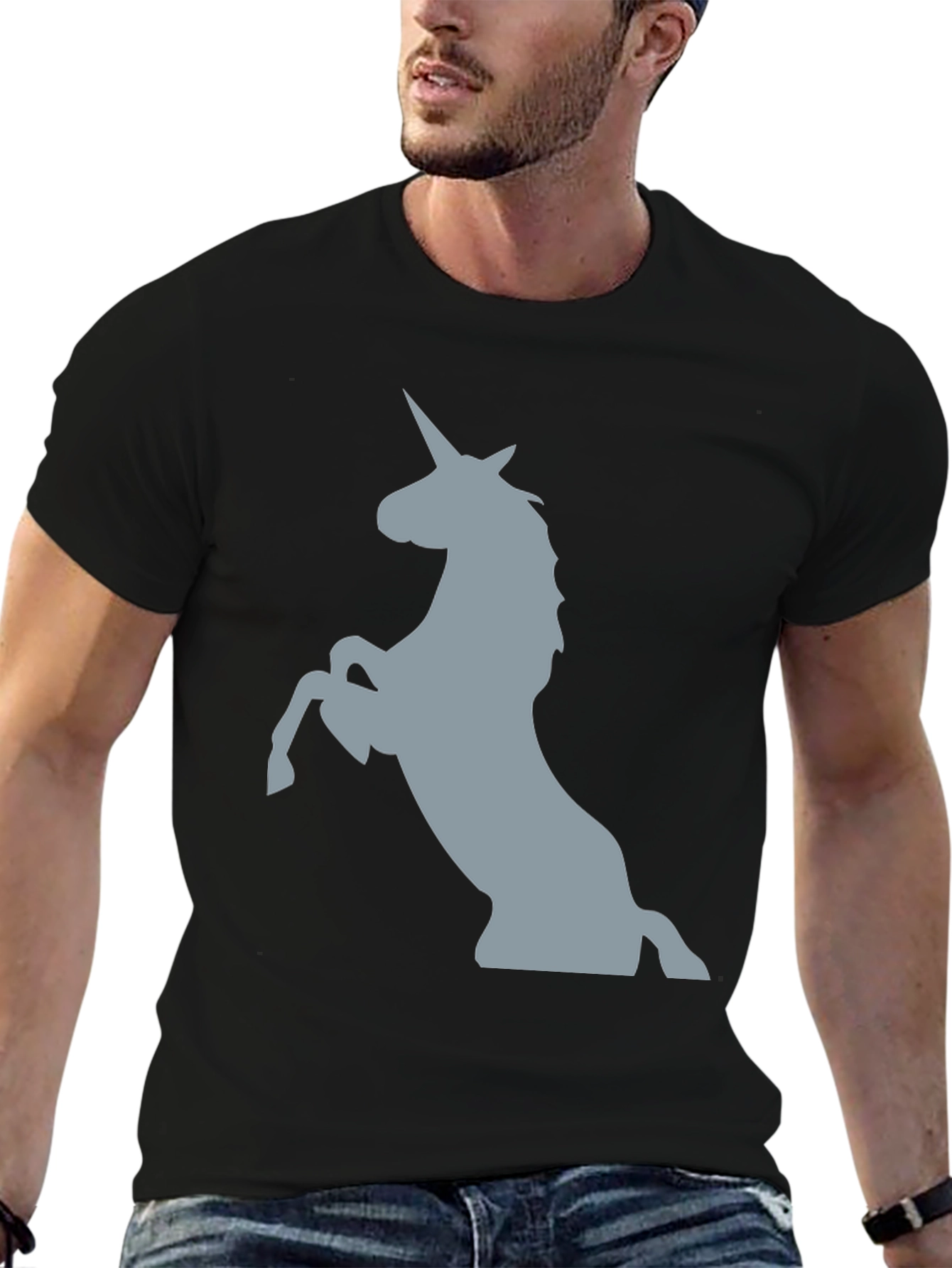 Unicorn Graphic Tee - Black