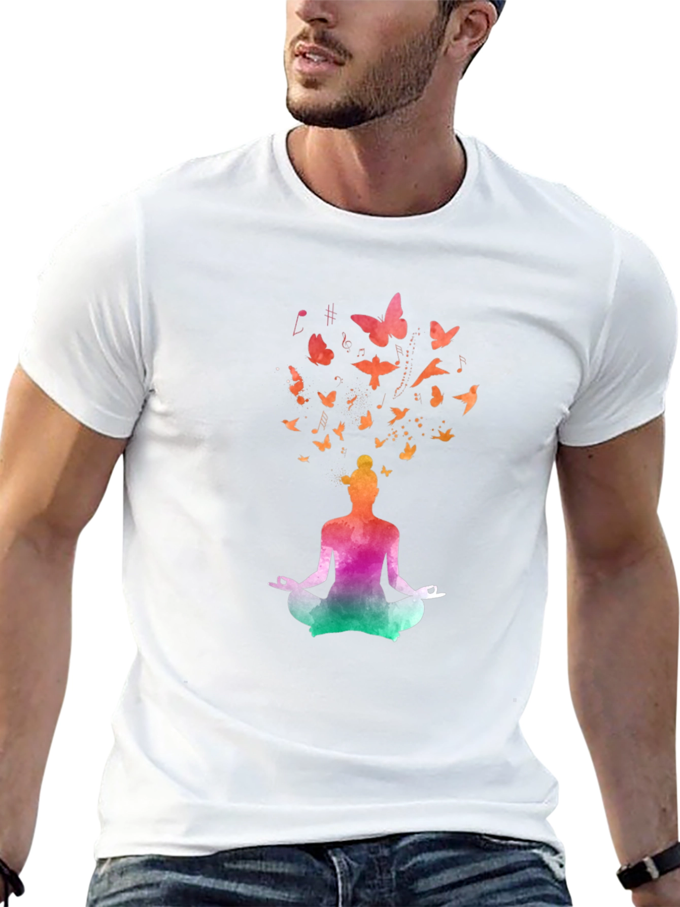 Meditative Butterfly Mind Graphic Tee