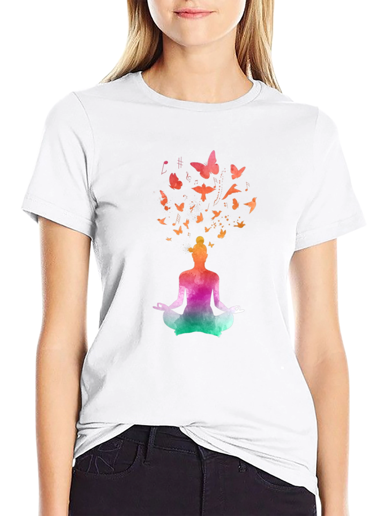 Meditative Butterfly Mind Graphic Tee