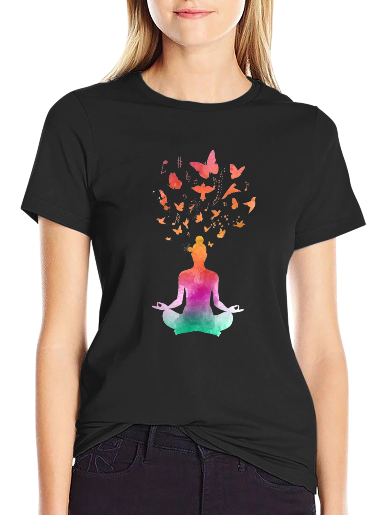 Meditative Butterfly Mind Graphic Tee
