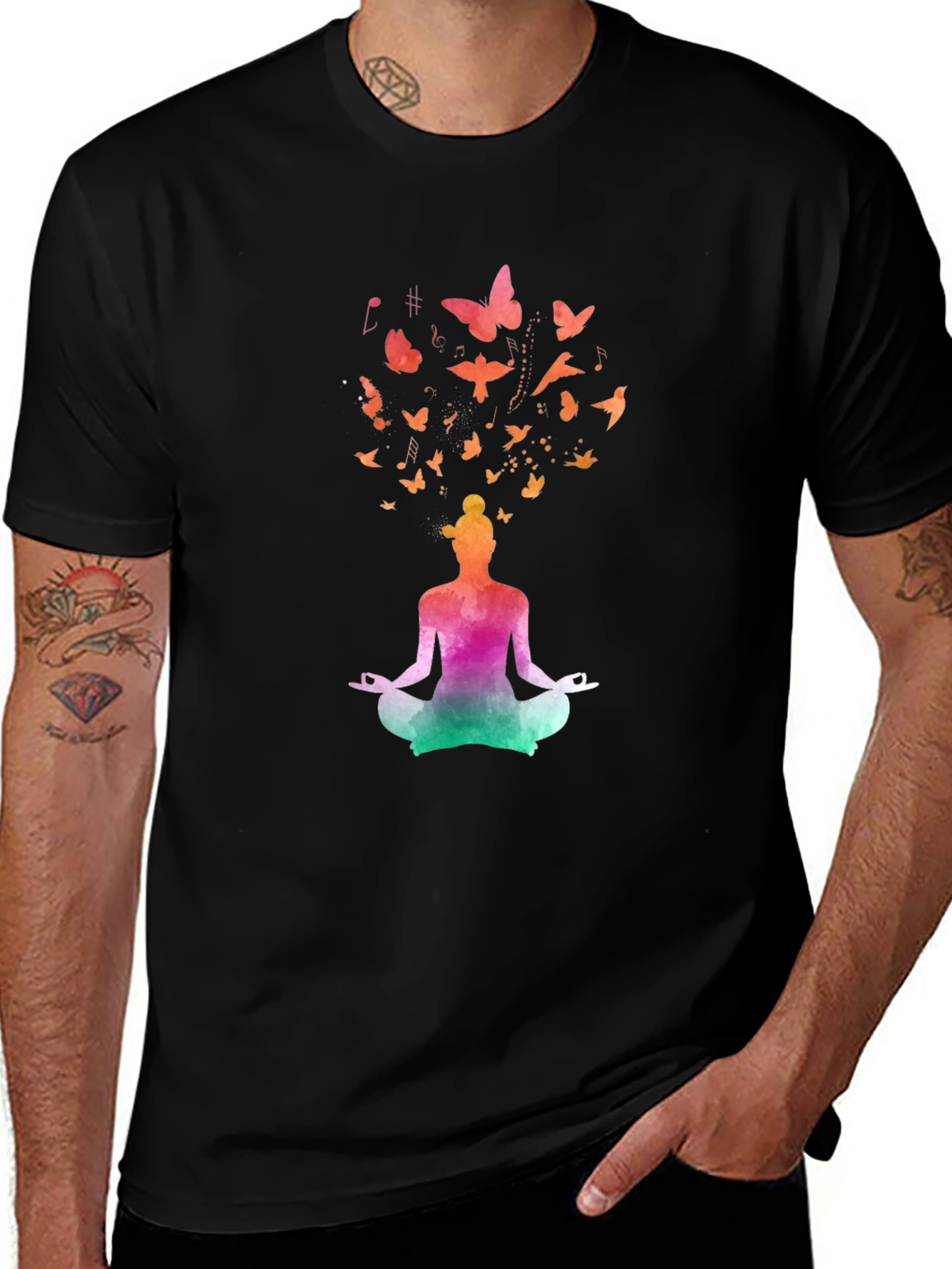 Meditative Butterfly Mind Graphic Tee