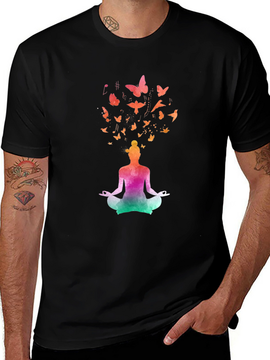 Meditative Butterfly Mind Graphic Tee
