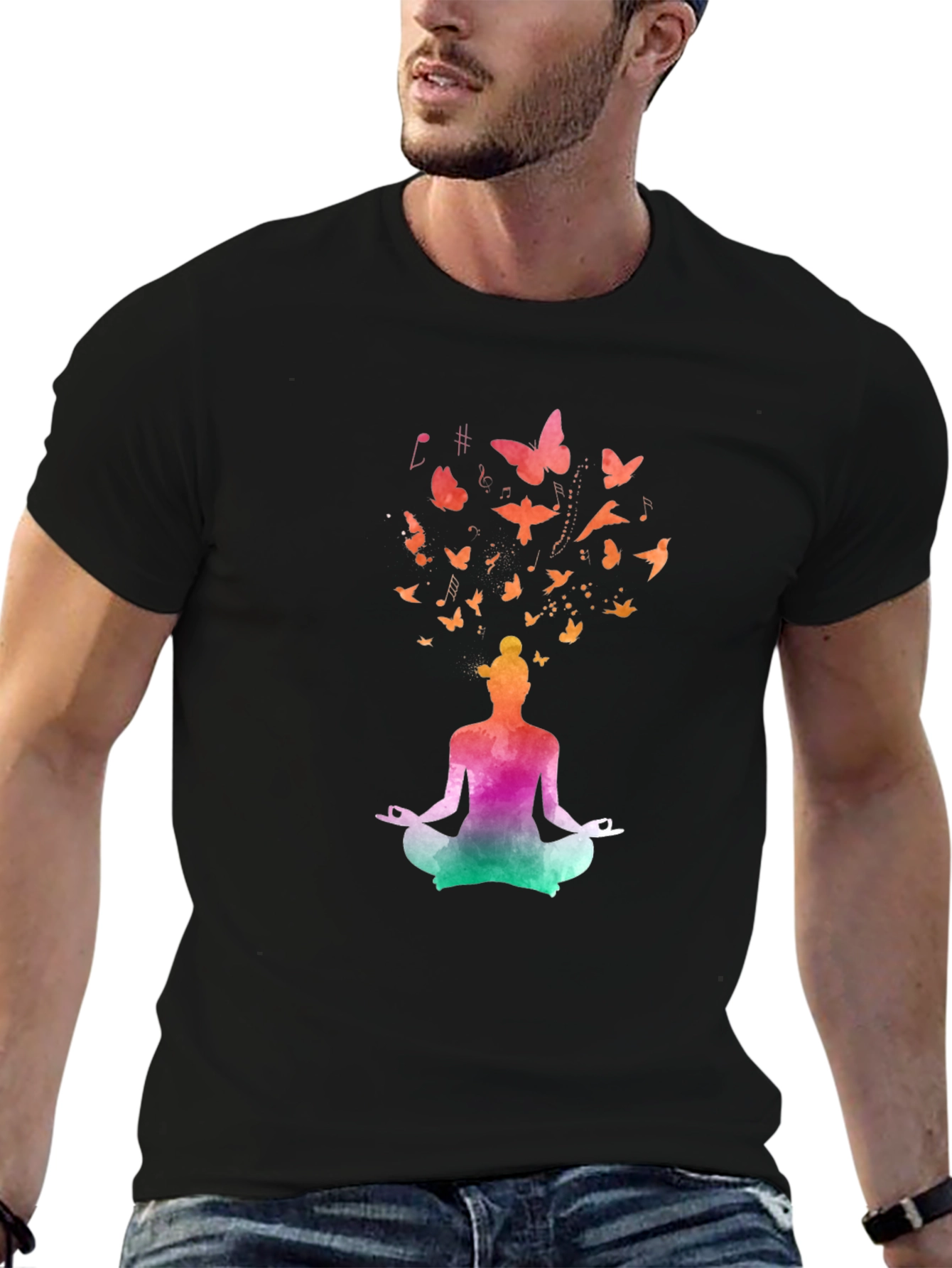 Meditative Butterfly Mind Graphic Tee