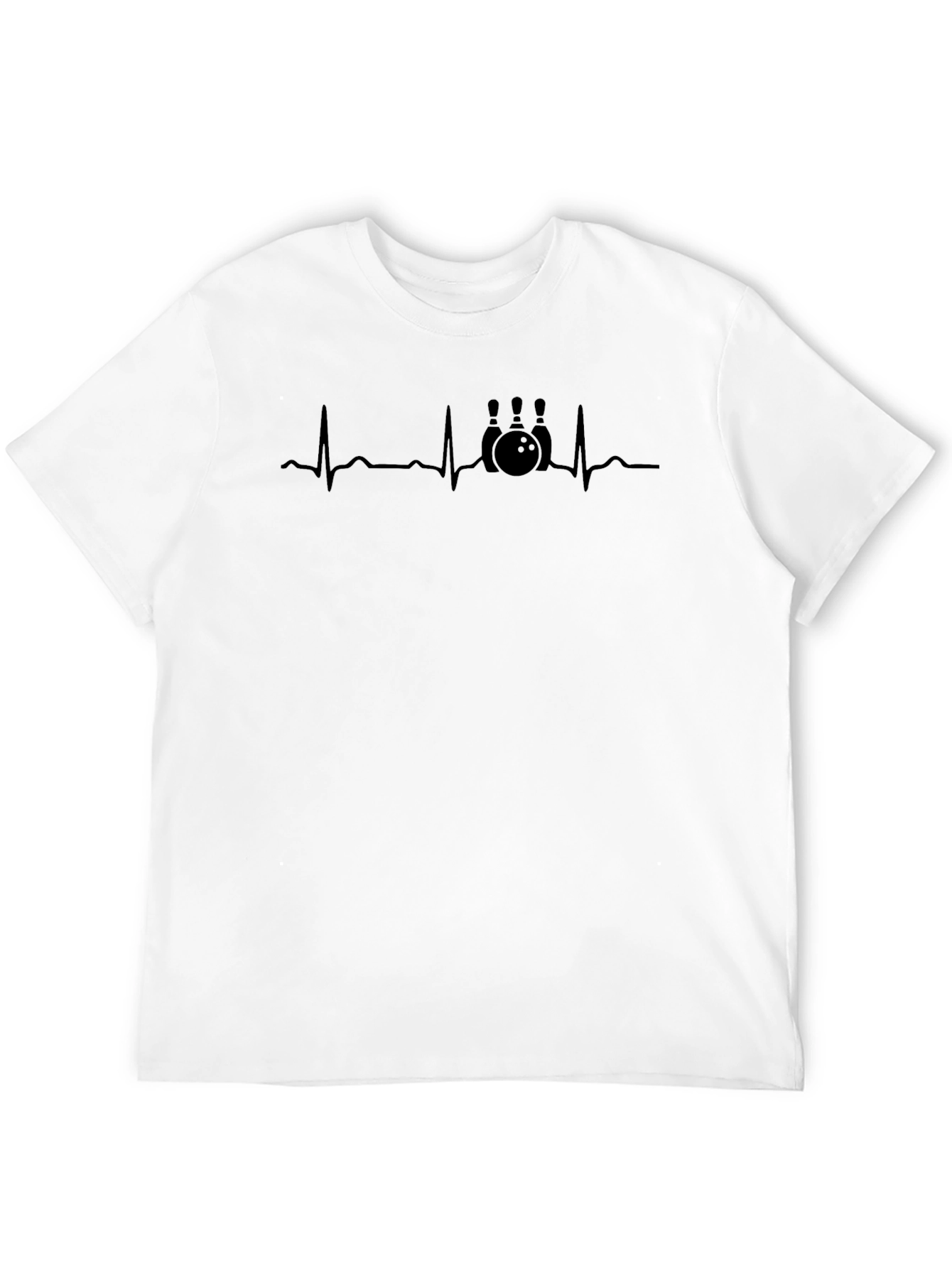 Bowling Heartbeat T-Shirt - Strike Up Style!