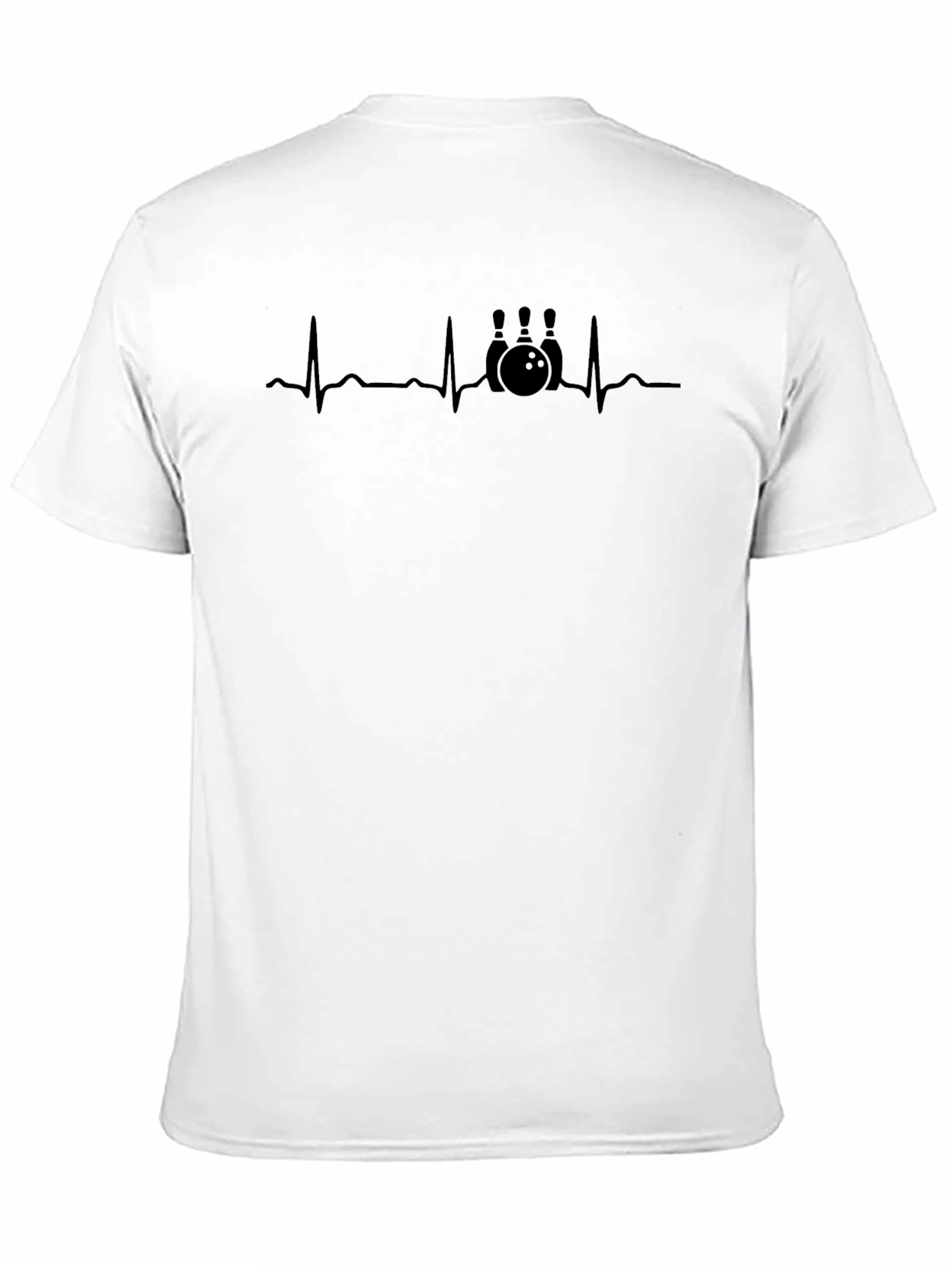 Bowling Heartbeat T-Shirt - Strike Up Style!