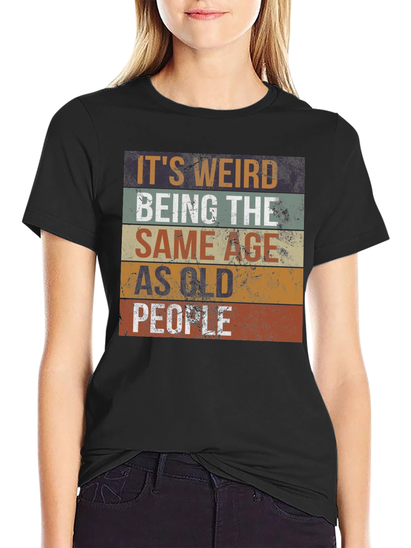 Funny Same Age as Old People Graphic T-Shirt