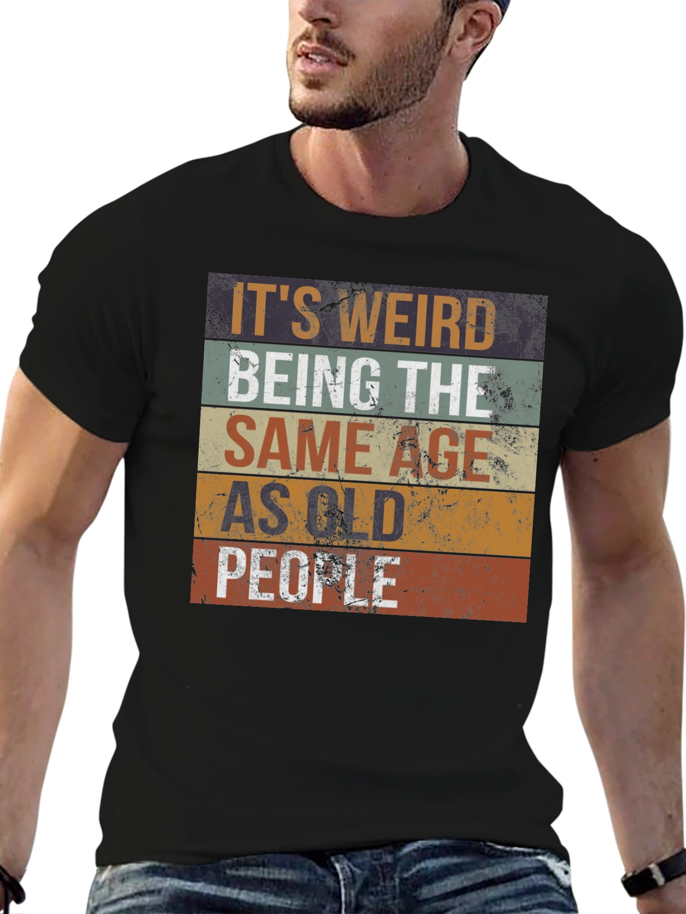 Funny Same Age as Old People Graphic T-Shirt
