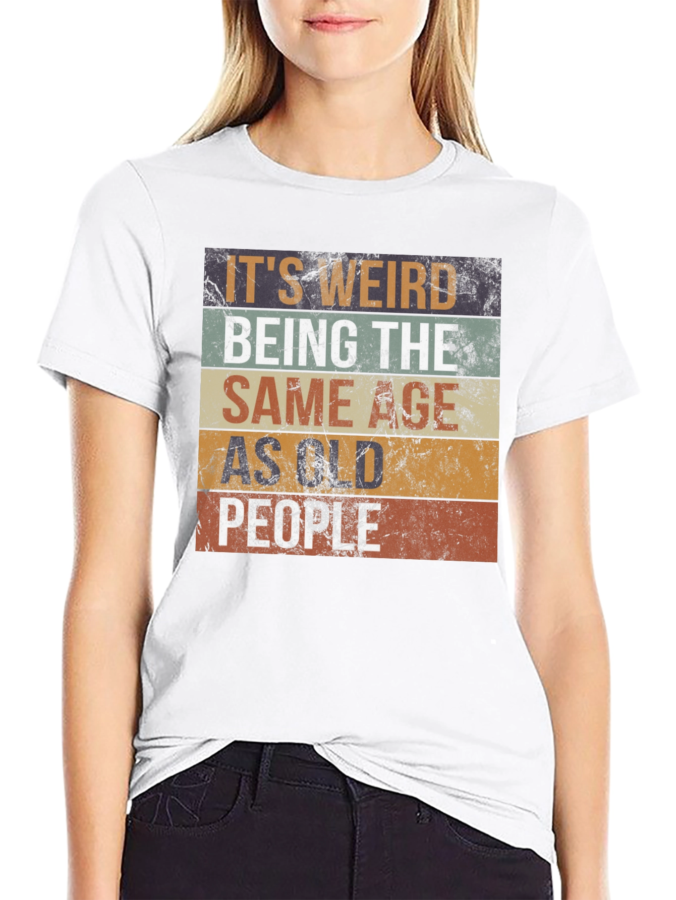 Funny Same Age as Old People Graphic T-Shirt