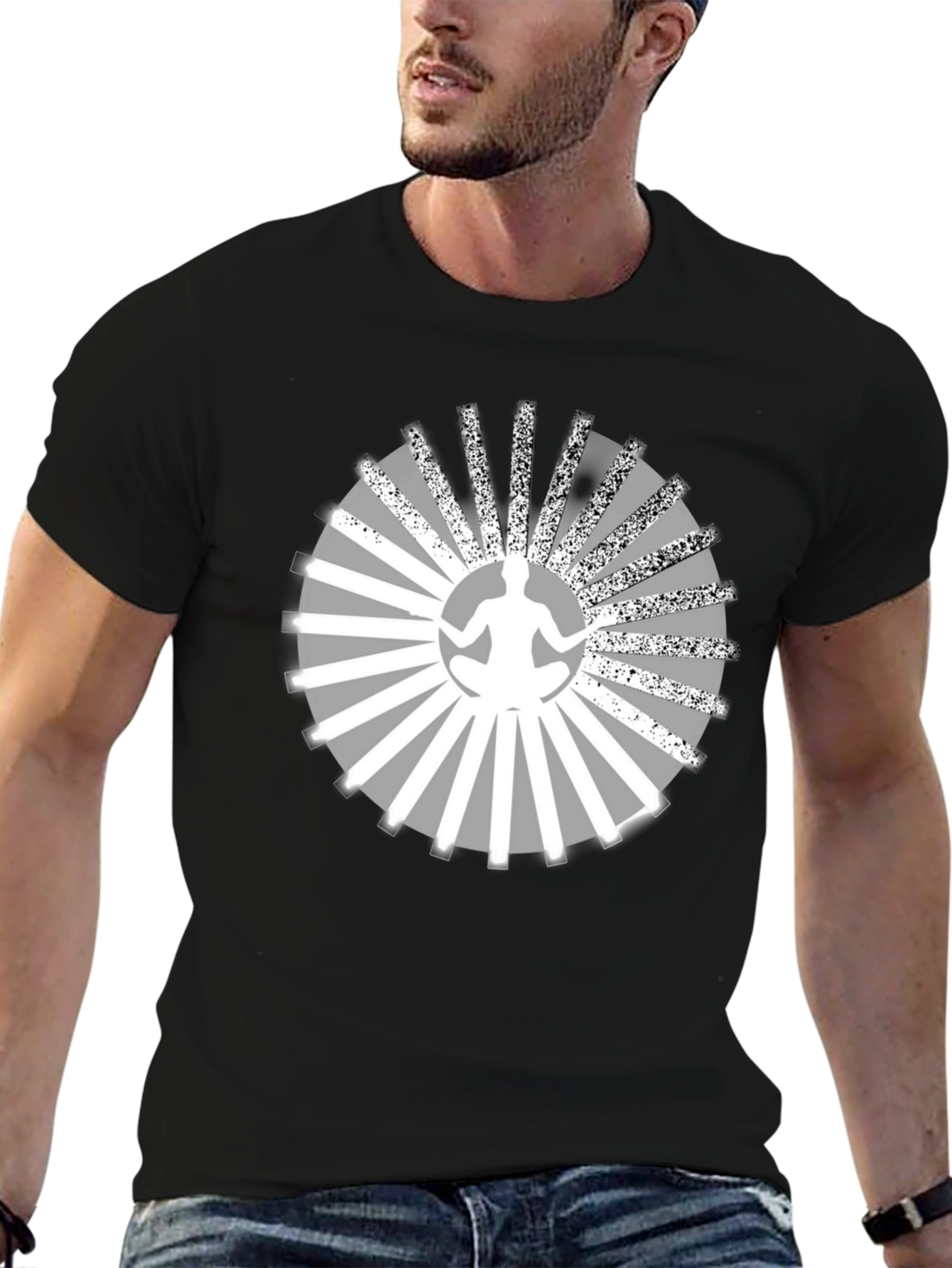 Meditative Radiance T-Shirt - Zen Style