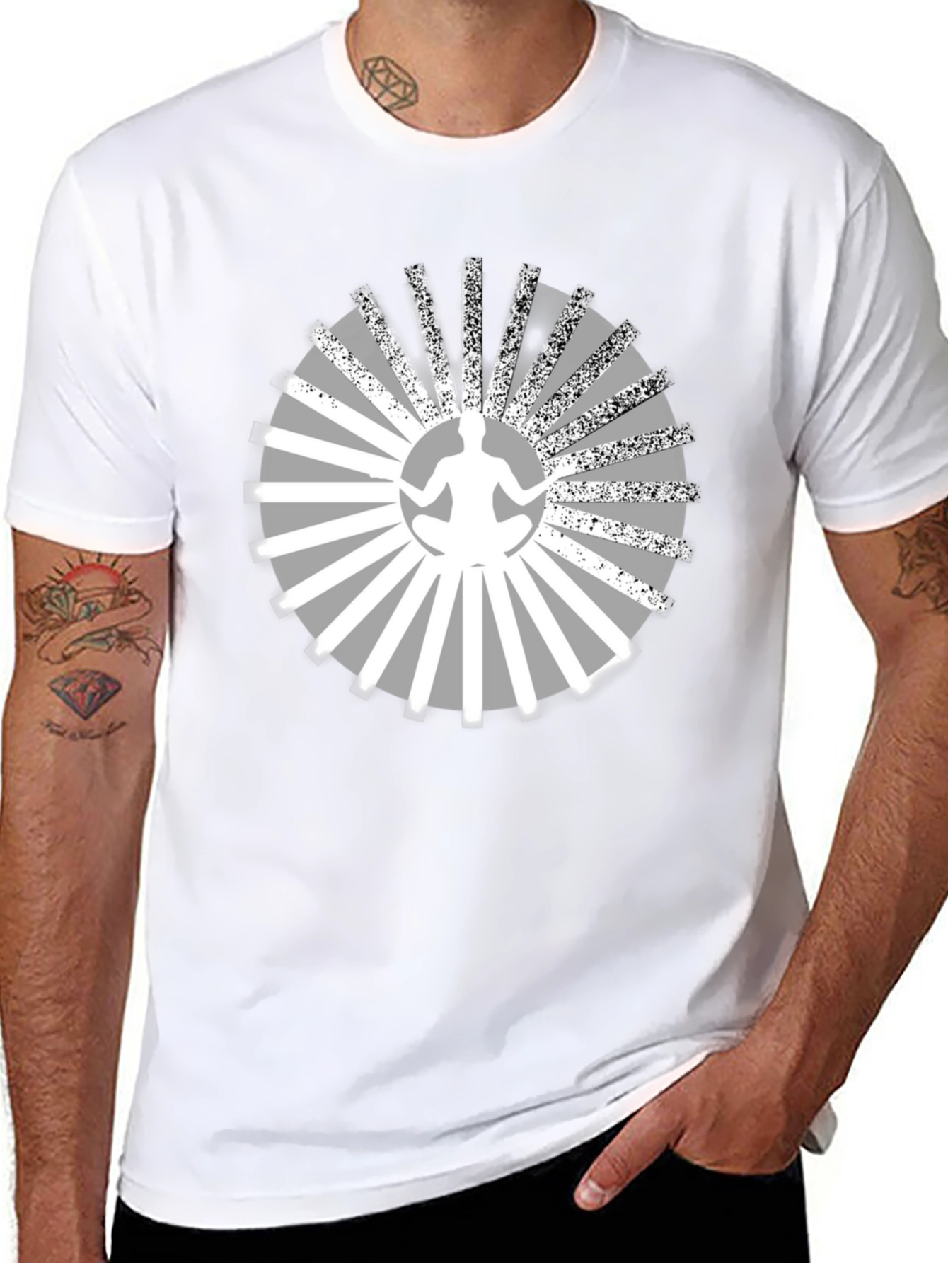 Meditative Radiance T-Shirt - Zen Style