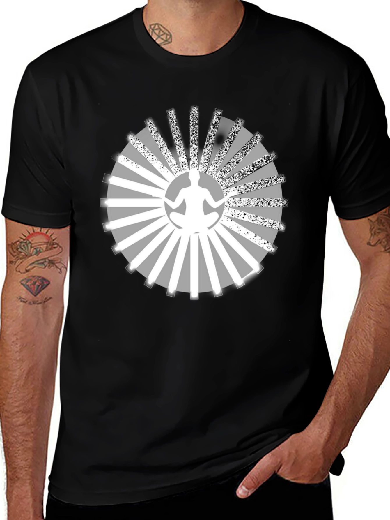 Meditative Radiance T-Shirt - Zen Style