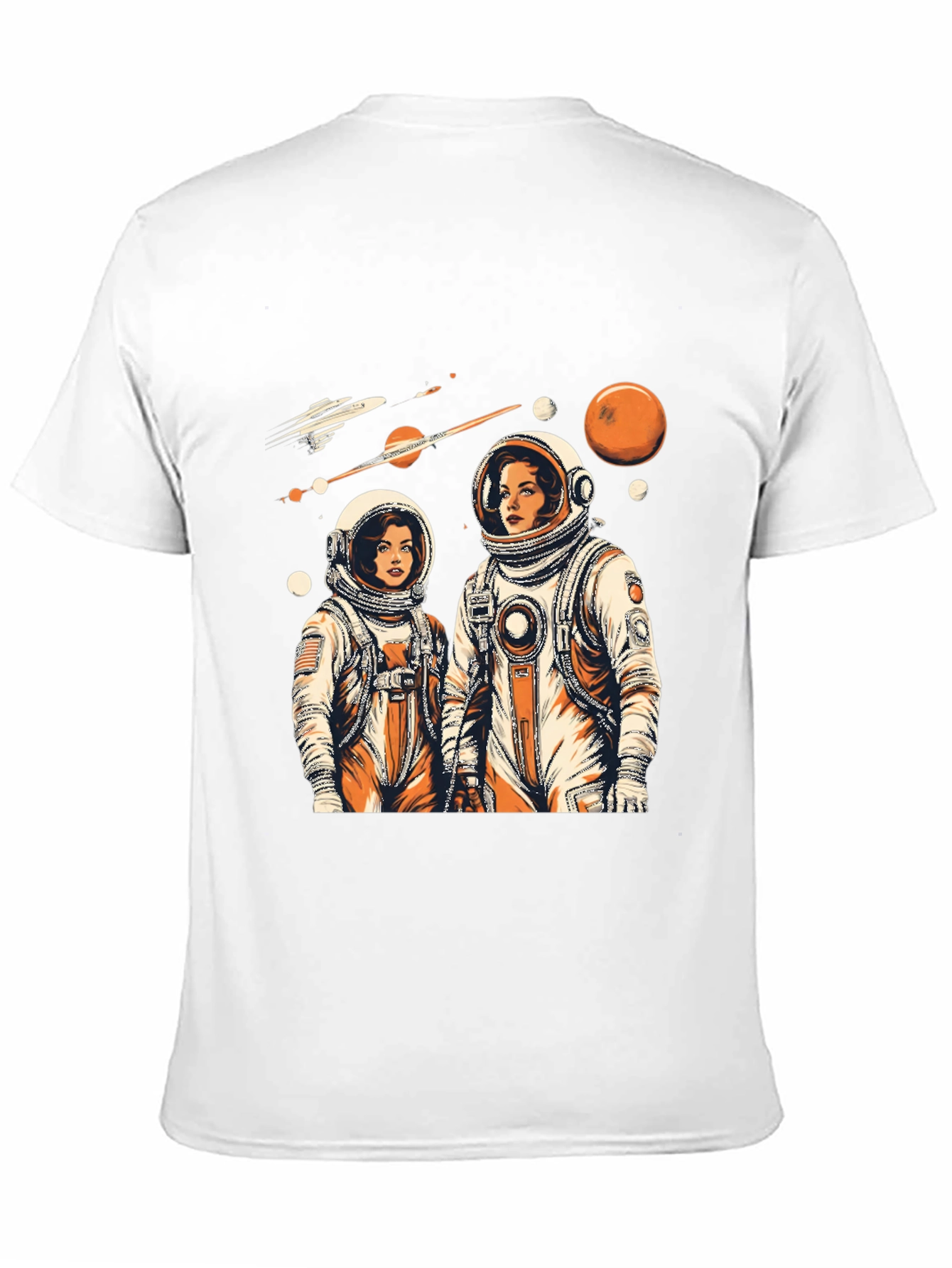 Retro Space Explorers Graphic T-Shirt