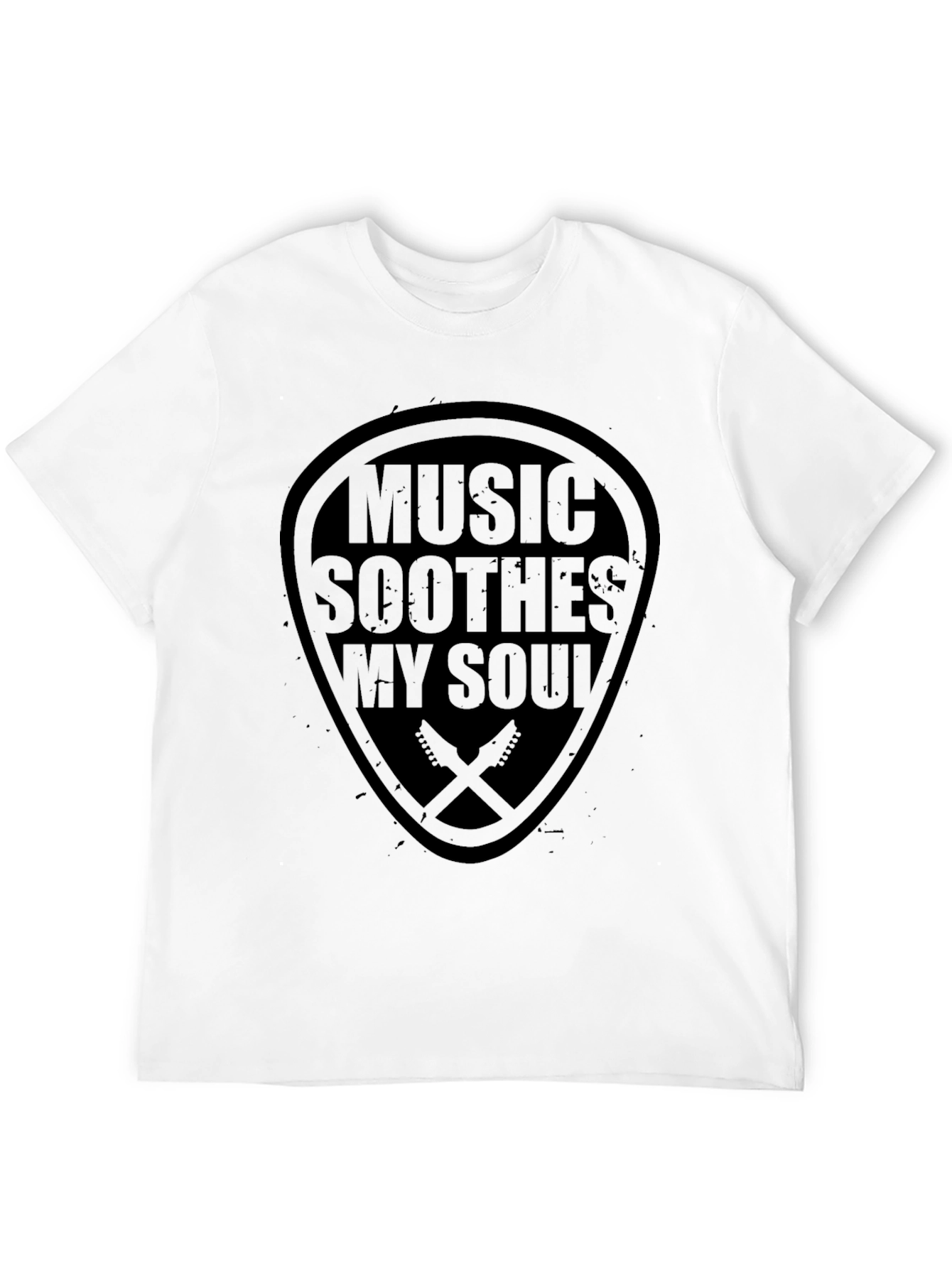 Music Soothes My Soul Black T-Shirt