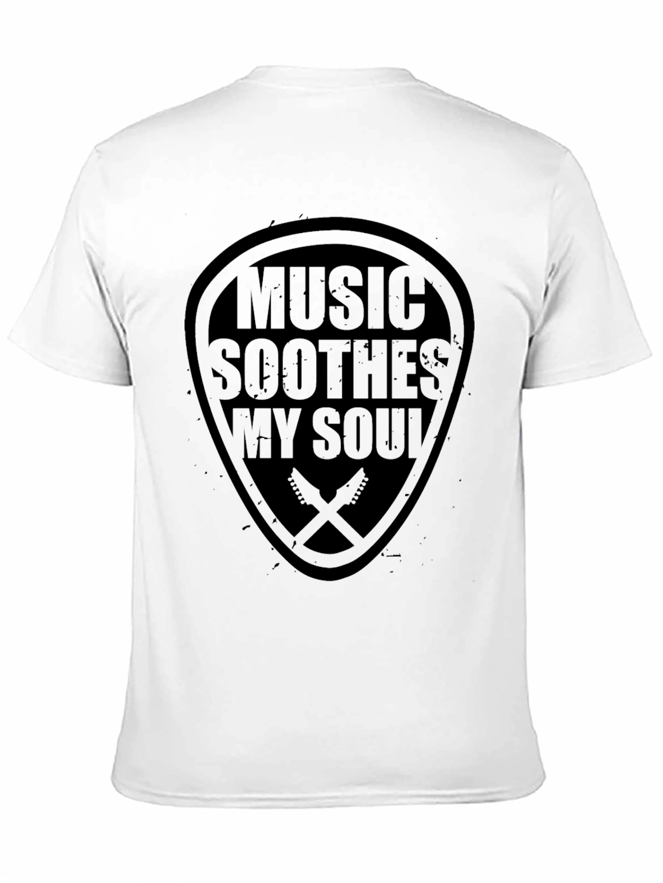 Music Soothes My Soul Black T-Shirt
