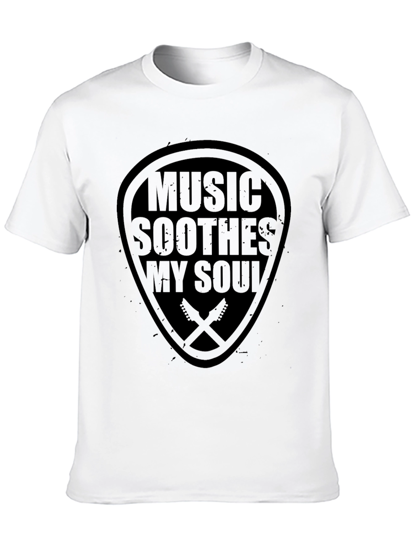 Music Soothes My Soul Black T-Shirt