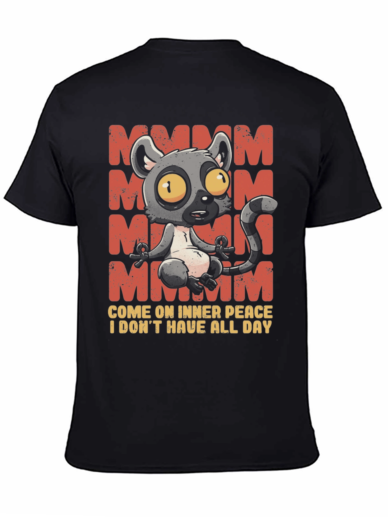 Funny Lemur Meditation T-Shirt