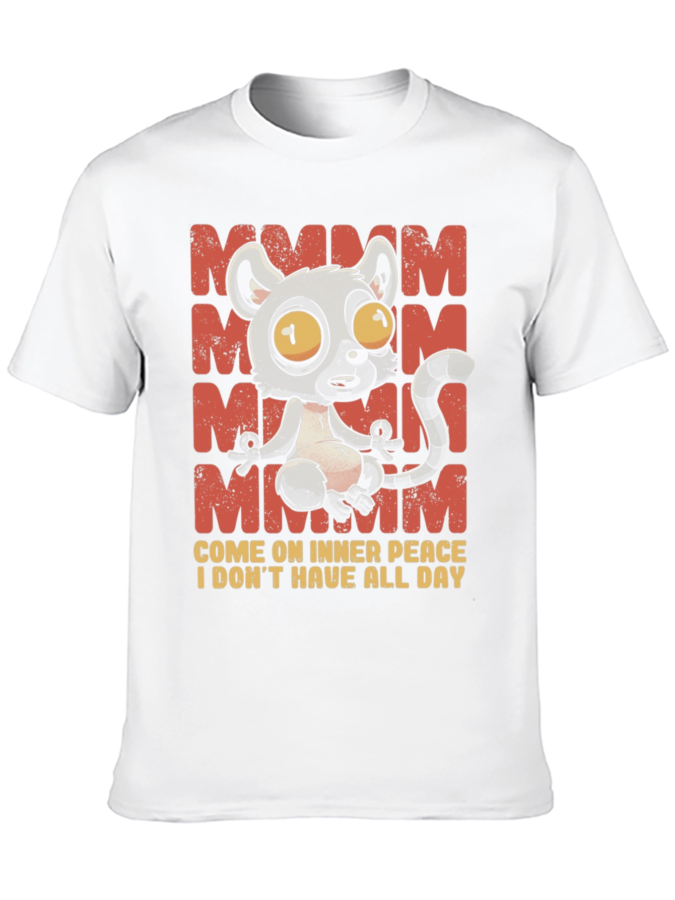 Funny Lemur Meditation T-Shirt