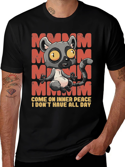 Funny Lemur Meditation T-Shirt