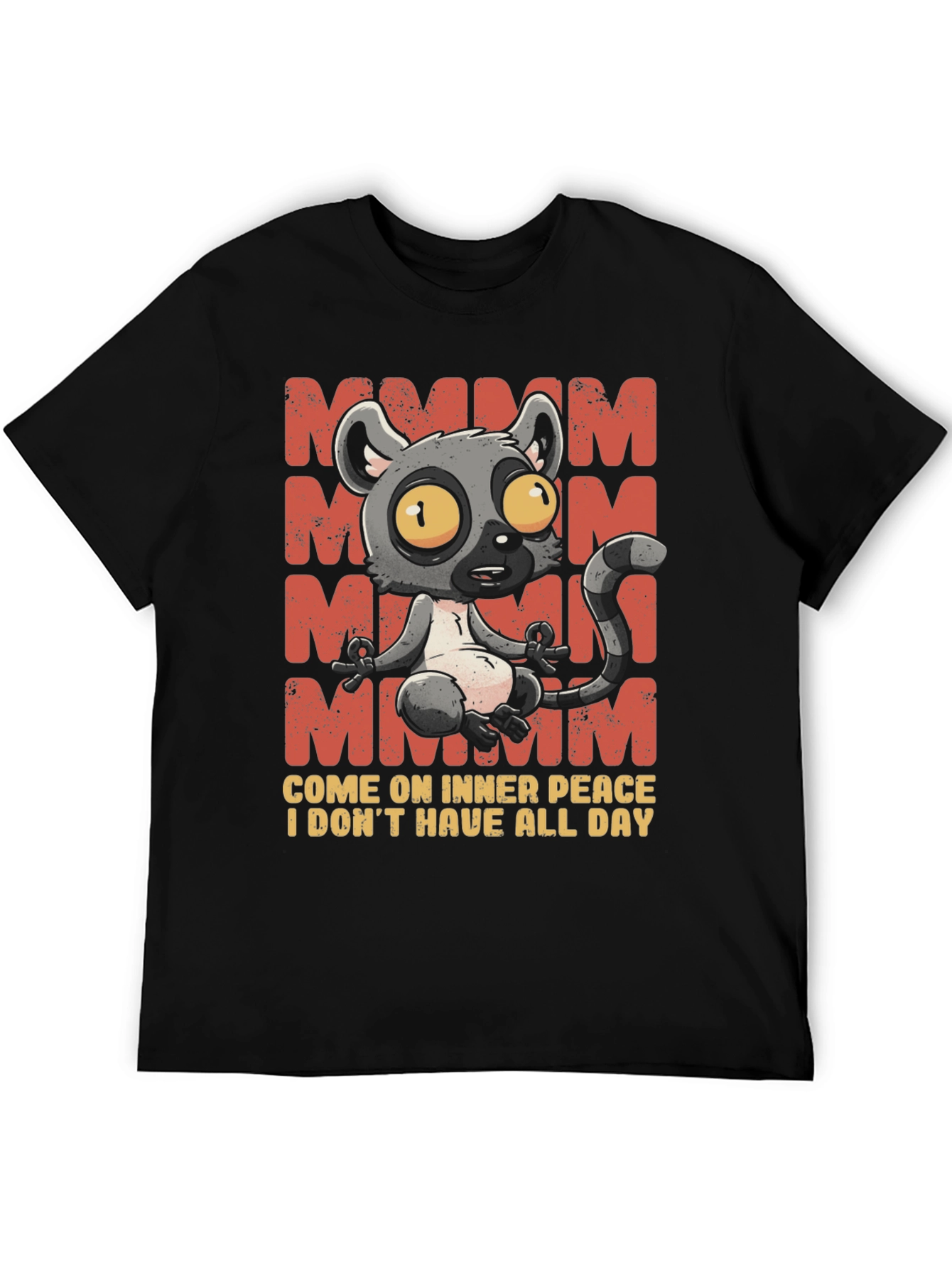 Funny Lemur Meditation T-Shirt