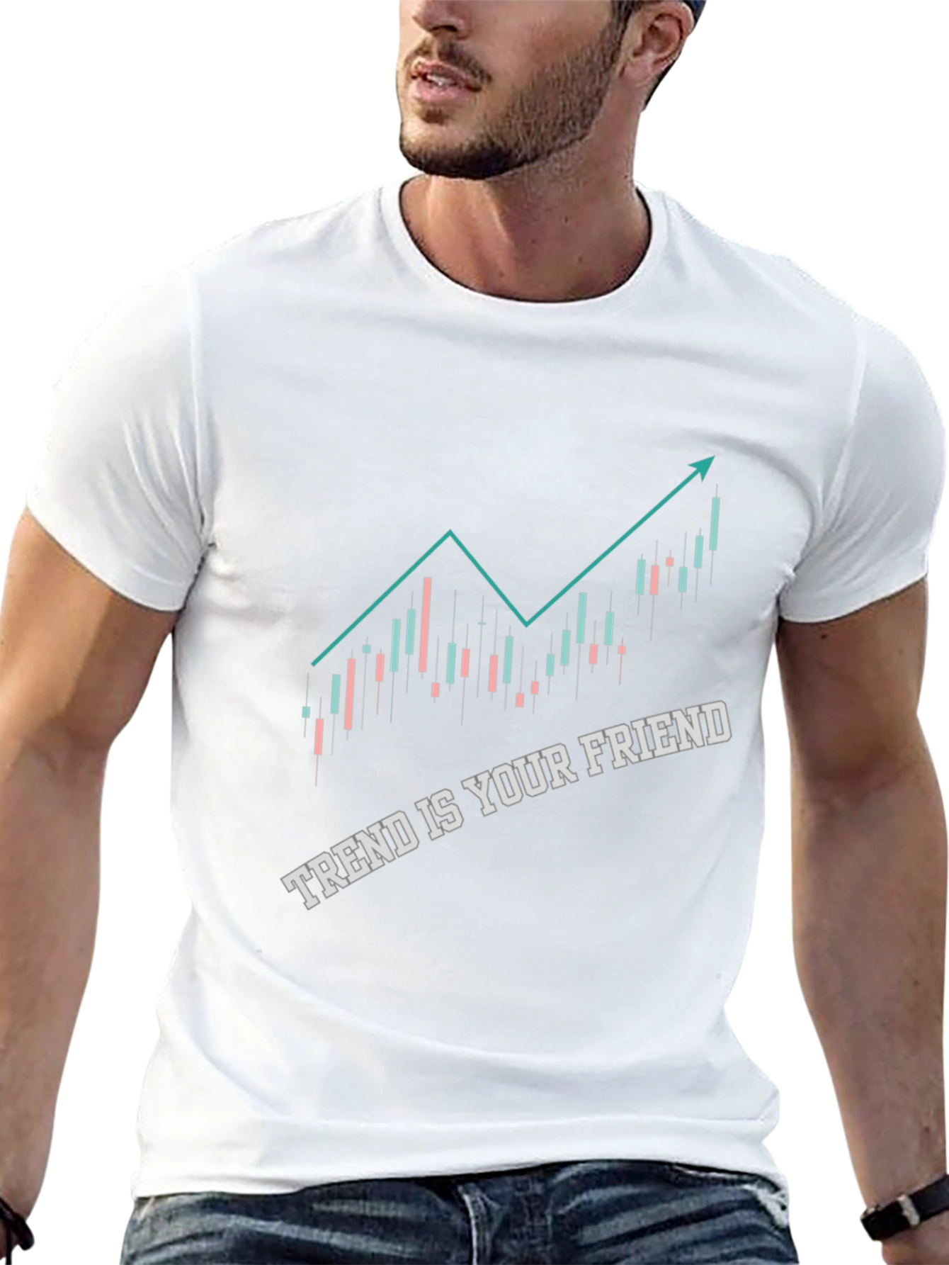 Trend is Your Friend Black Graphic Tee