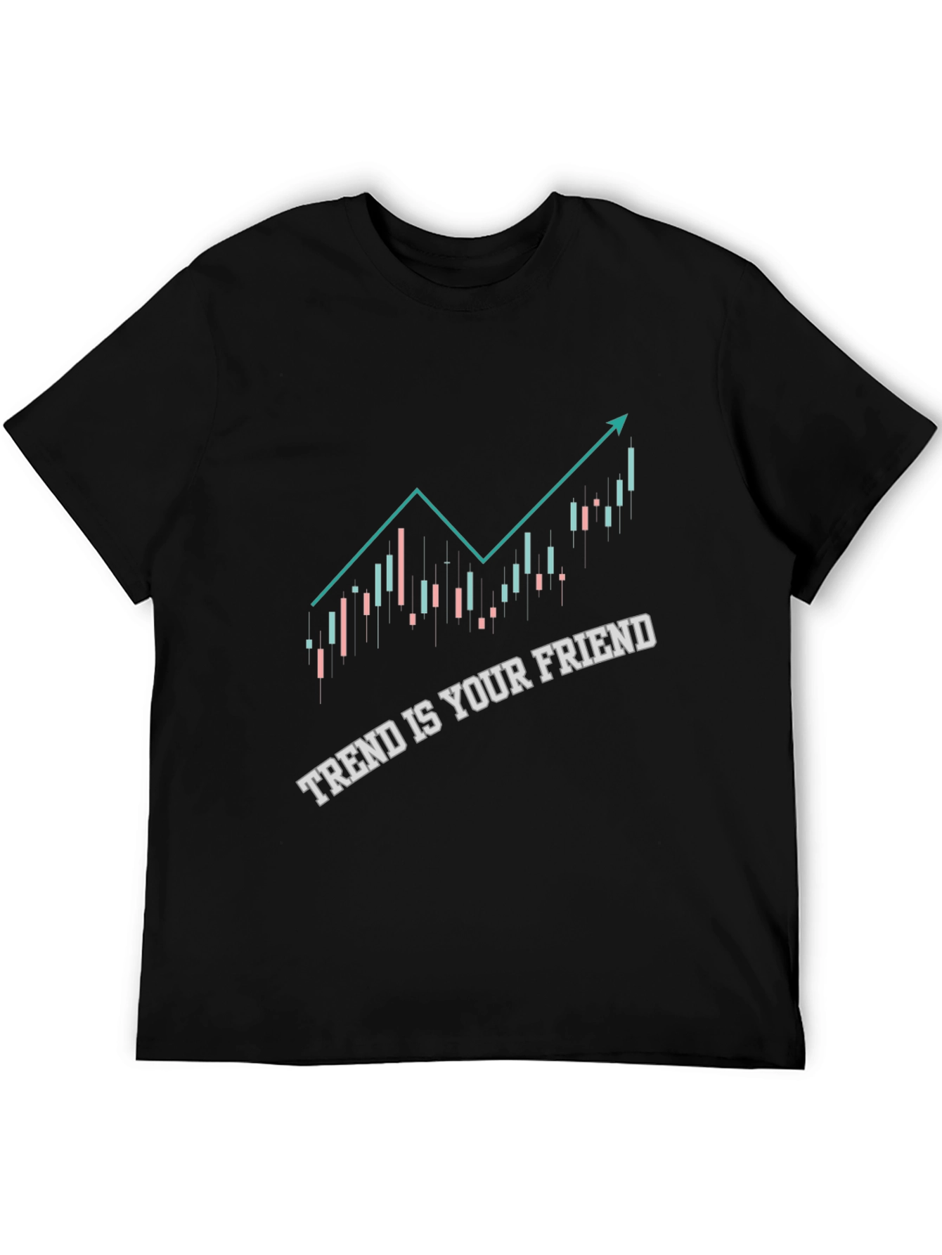 Trend is Your Friend Black Graphic Tee