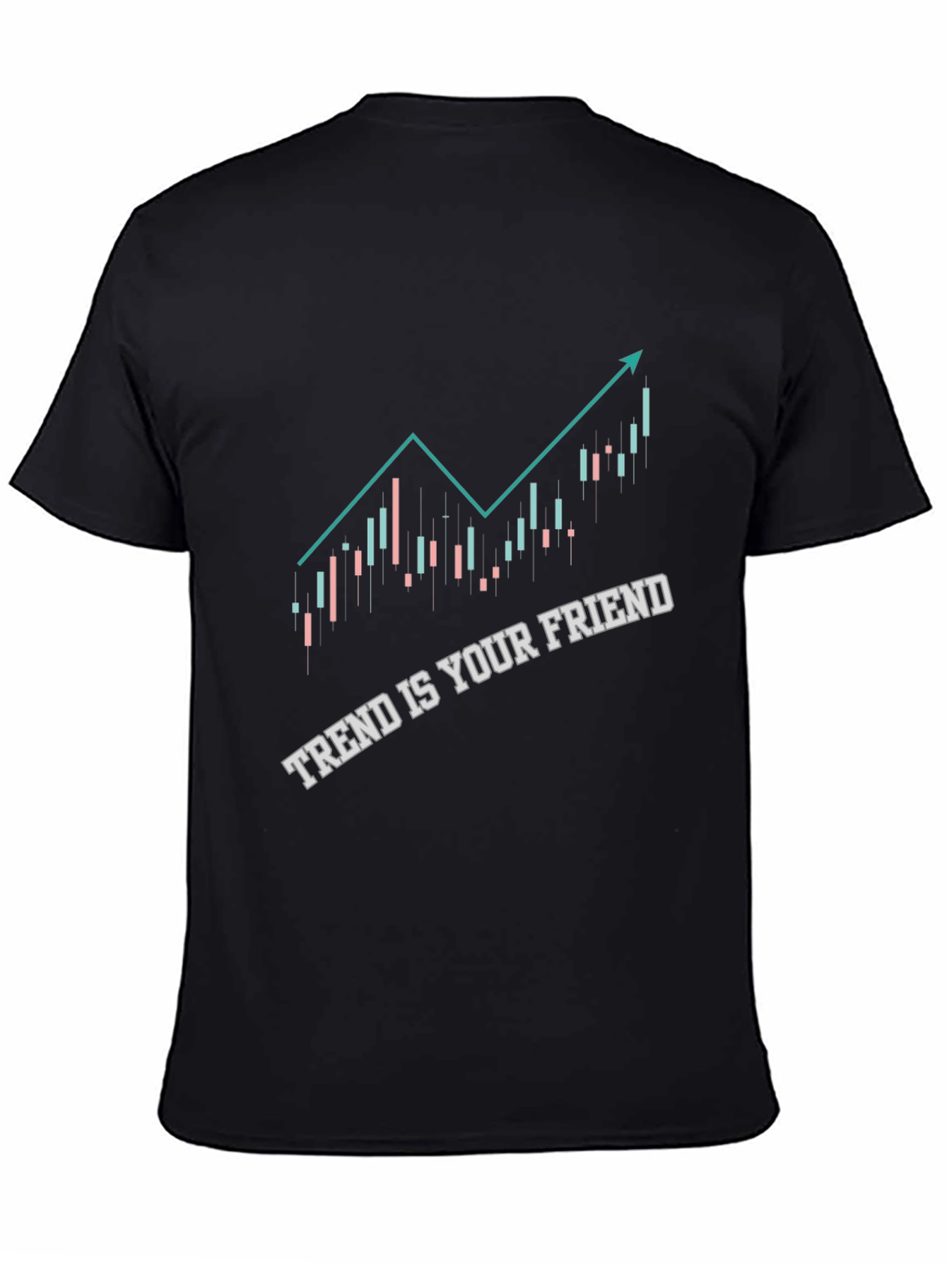 Trend is Your Friend Black Graphic Tee