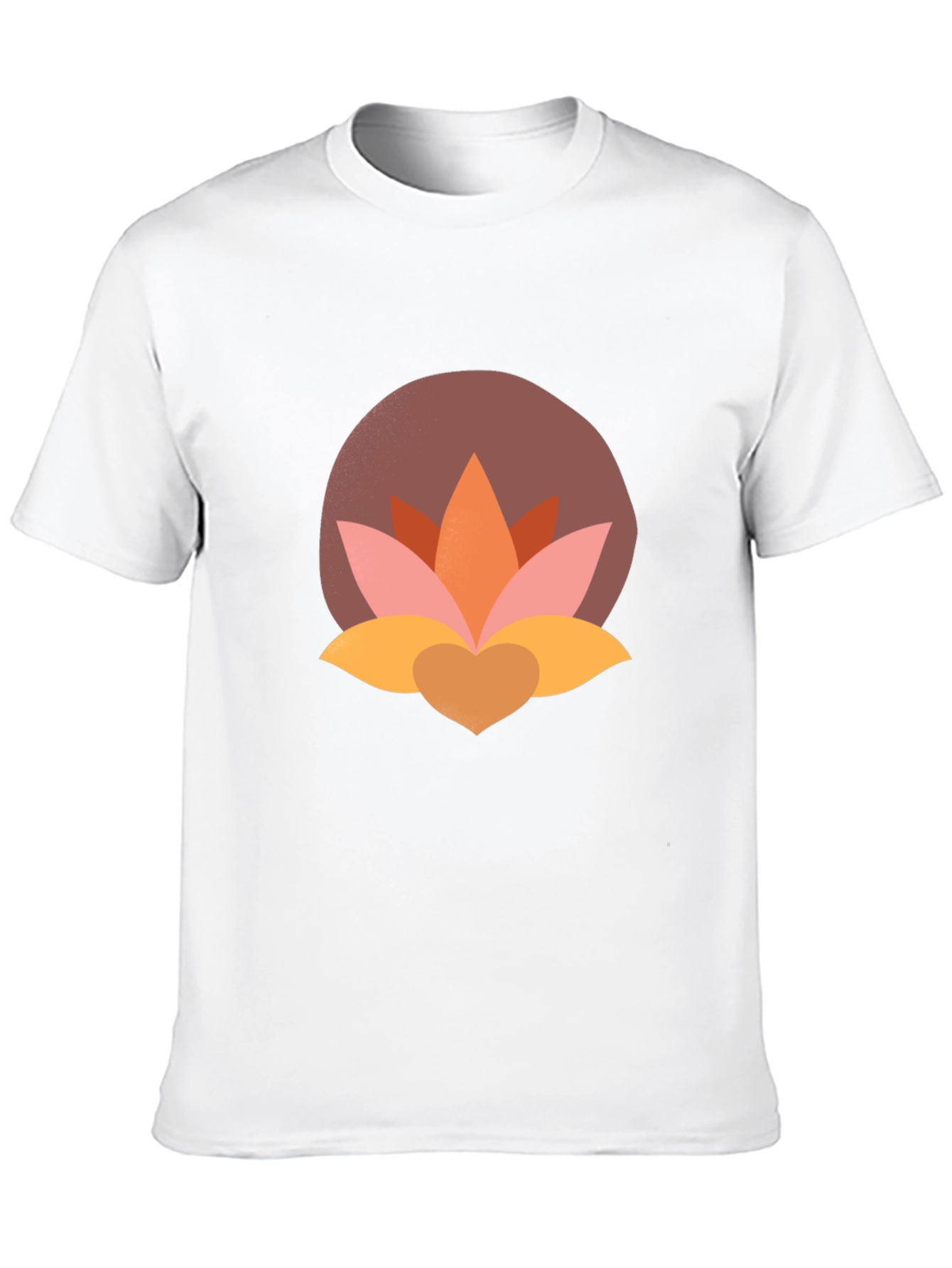 Lotus Flower Graphic Tee - Modern Black T-Shirt