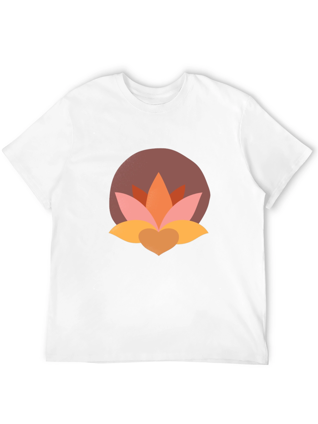 Lotus Flower Graphic Tee - Modern Black T-Shirt