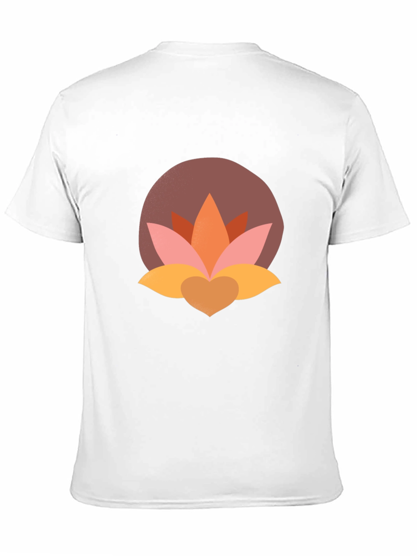Lotus Flower Graphic Tee - Modern Black T-Shirt