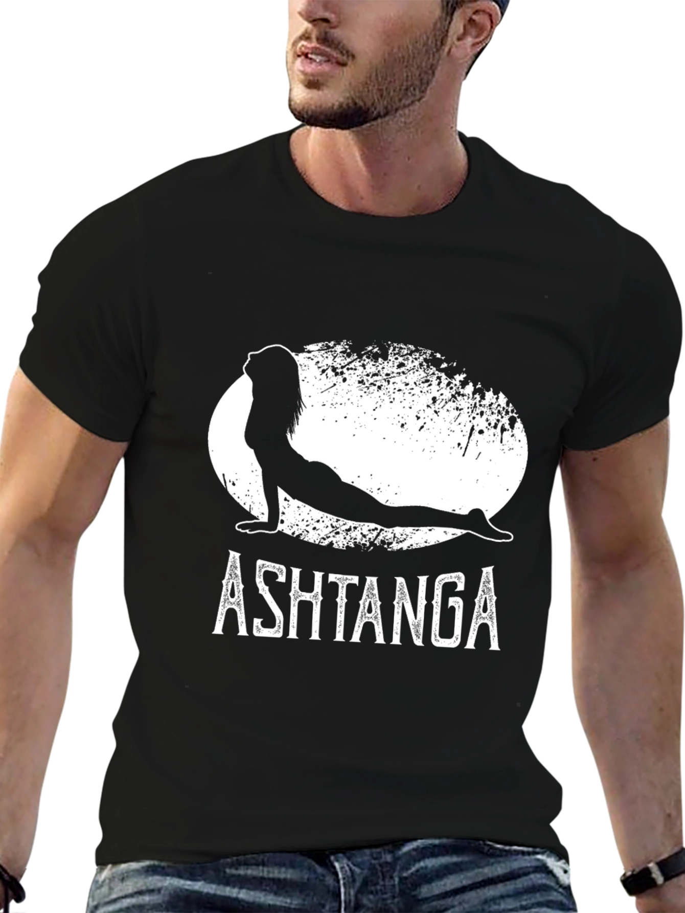 Ashtanga Yoga T-Shirt - Black Graphic Tee