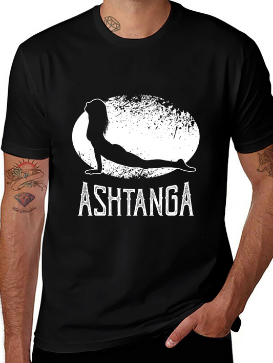 Ashtanga Yoga T-Shirt - Black Graphic Tee